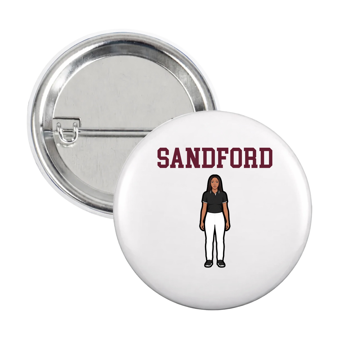 Game Day Button — Shirsey in White
