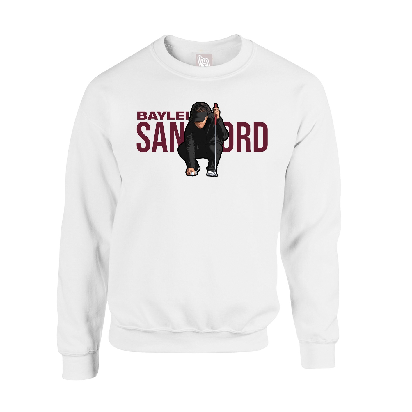 Fleece Crew — Player Name in White