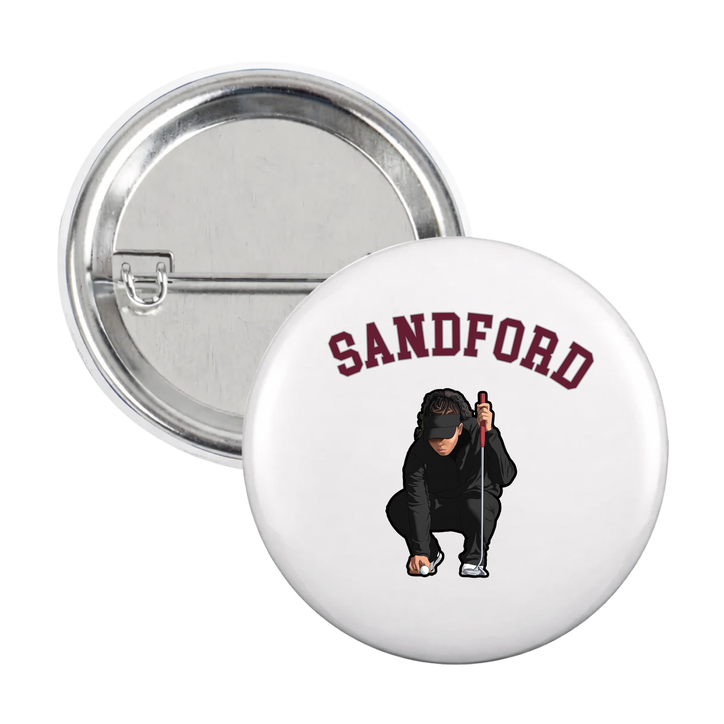 Game Day Button — Shirsey Arch in White