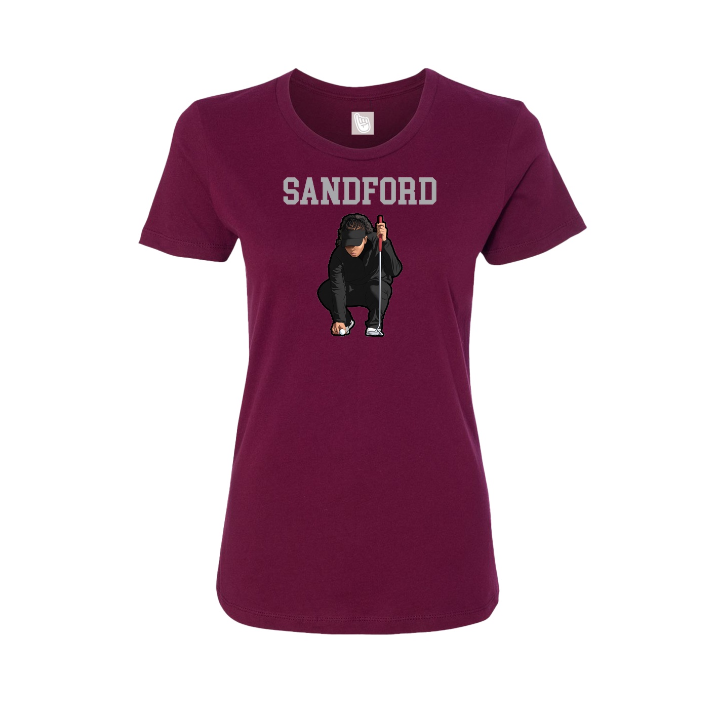 Fitted Women's Tee — Shirsey in Maroon