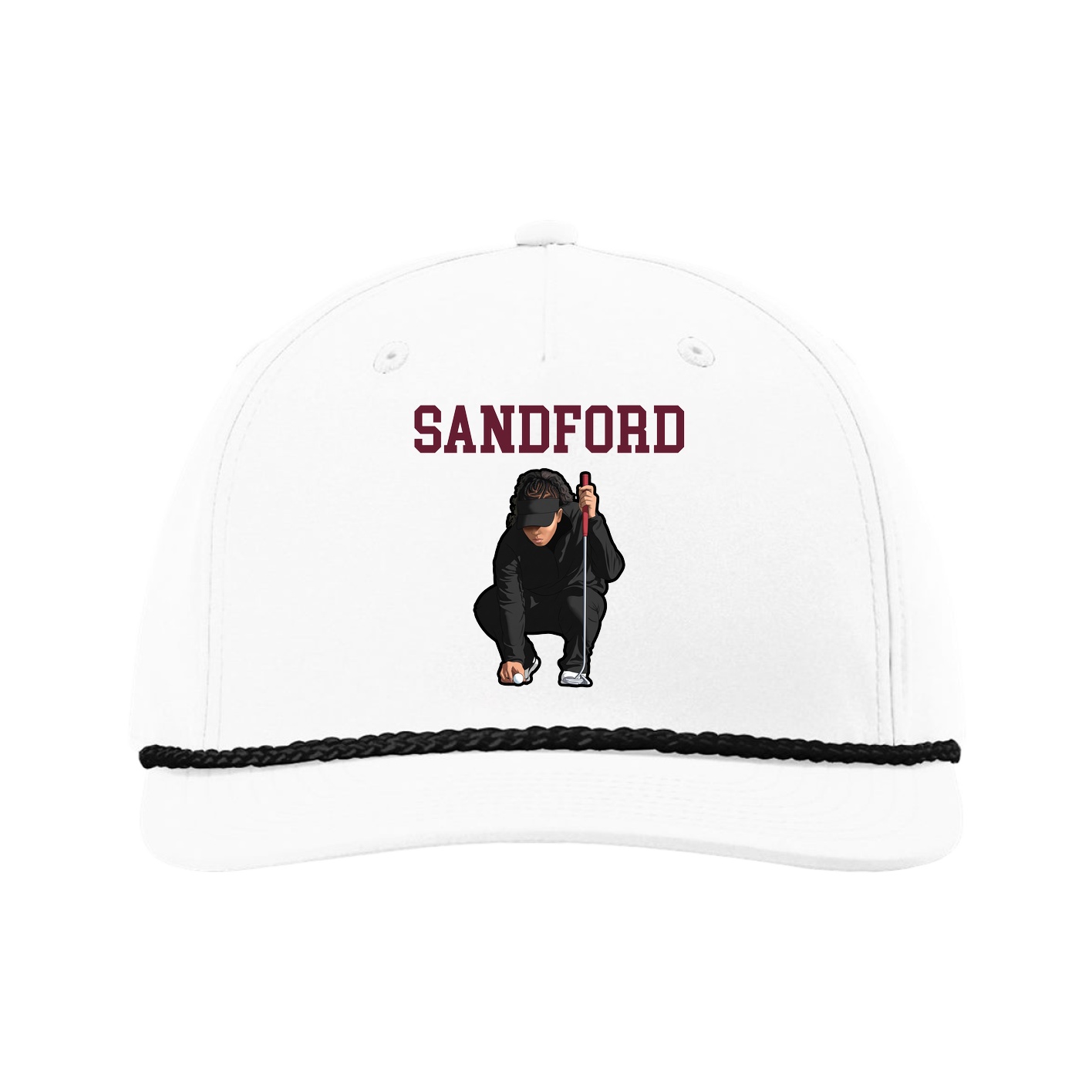Five-Panel Classic Rope Cap — Shirsey in White