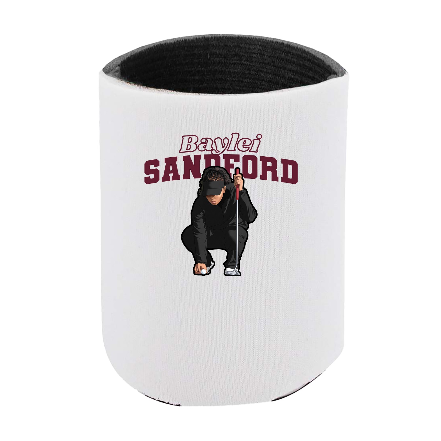 Can Holder — Name Arch in White