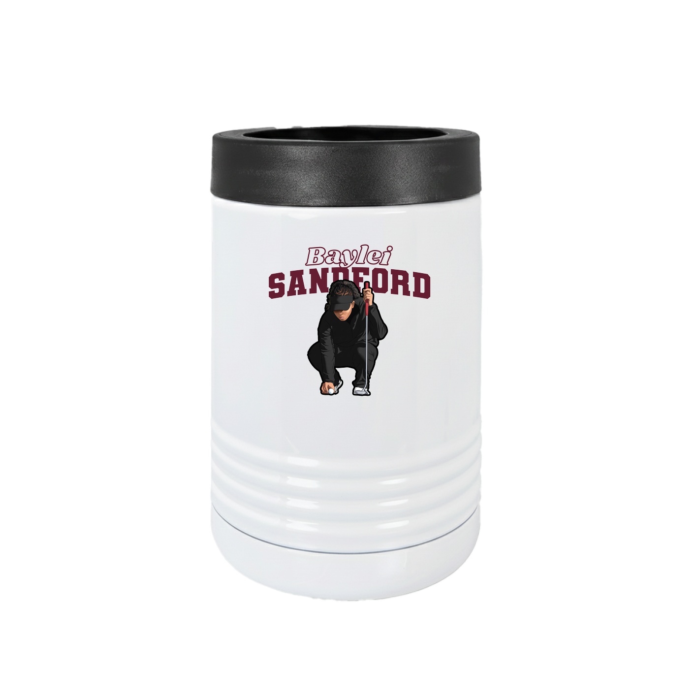 Beverage Holder — Name Arch in White