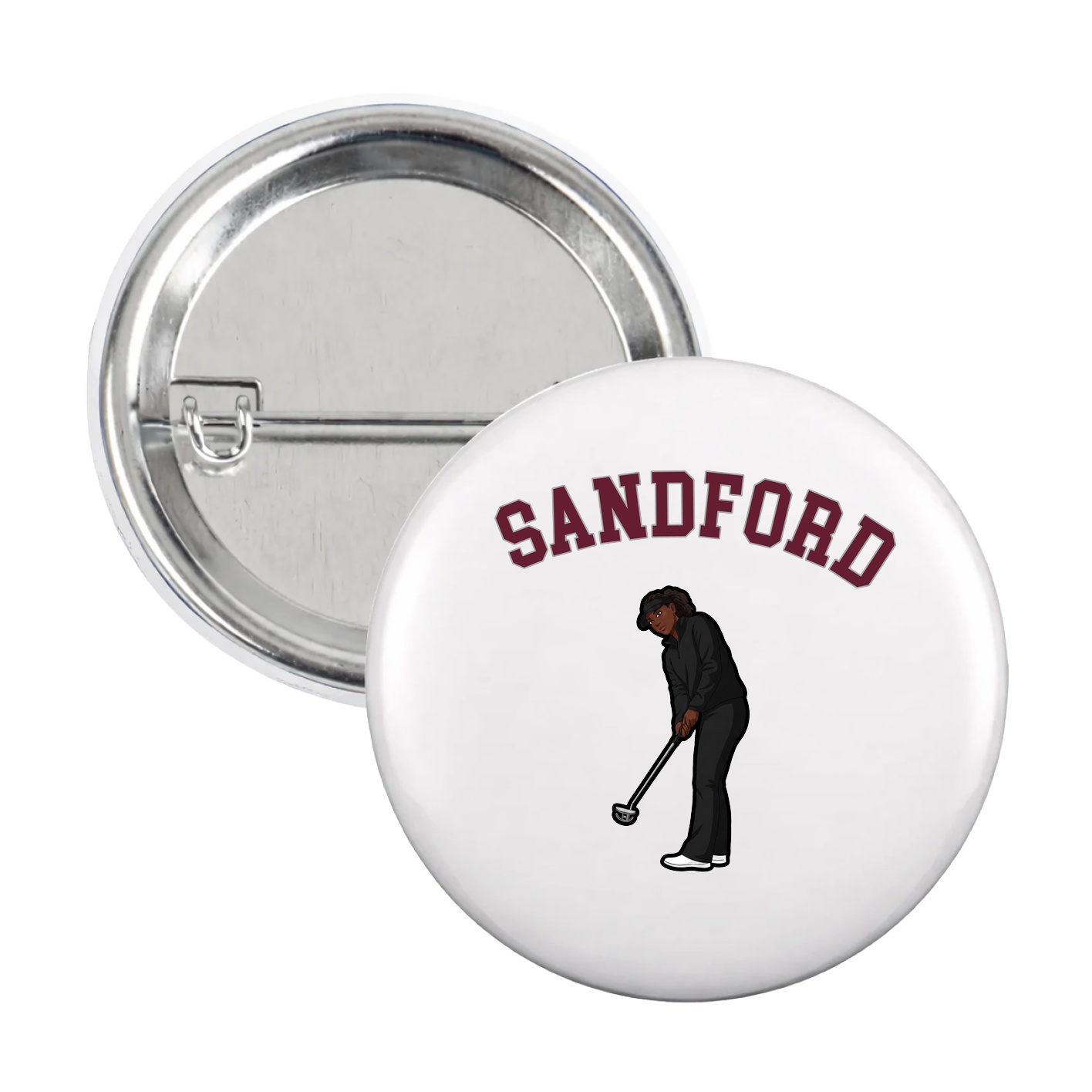 Game Day Button — Shirsey Arch in White