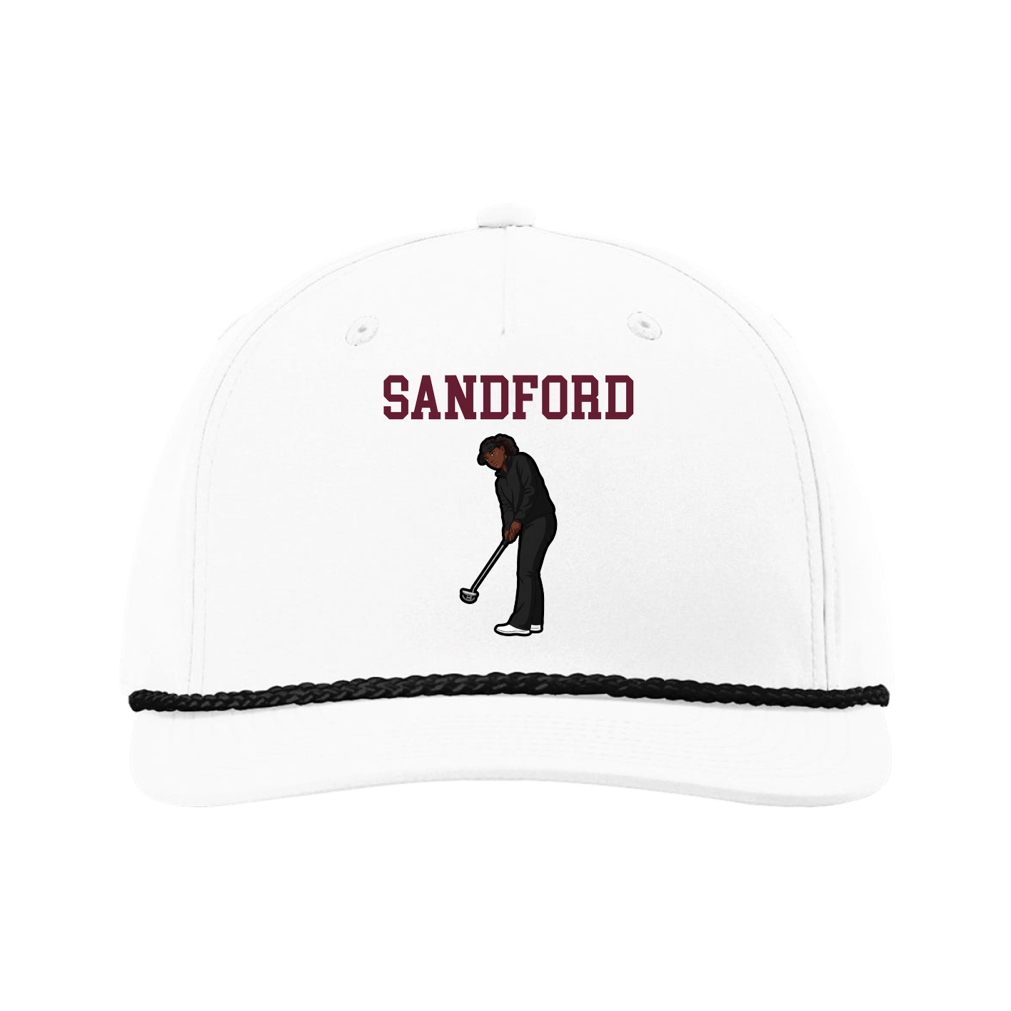 Five-Panel Classic Rope Cap — Shirsey in White