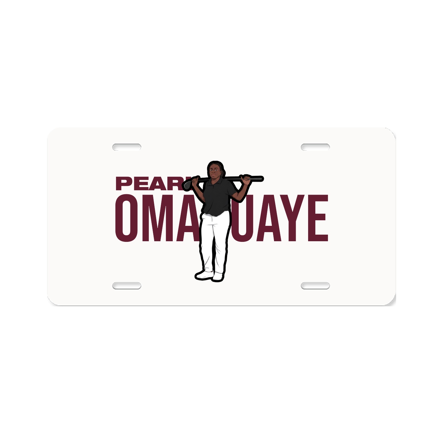 License Plate — Player Name in Classic