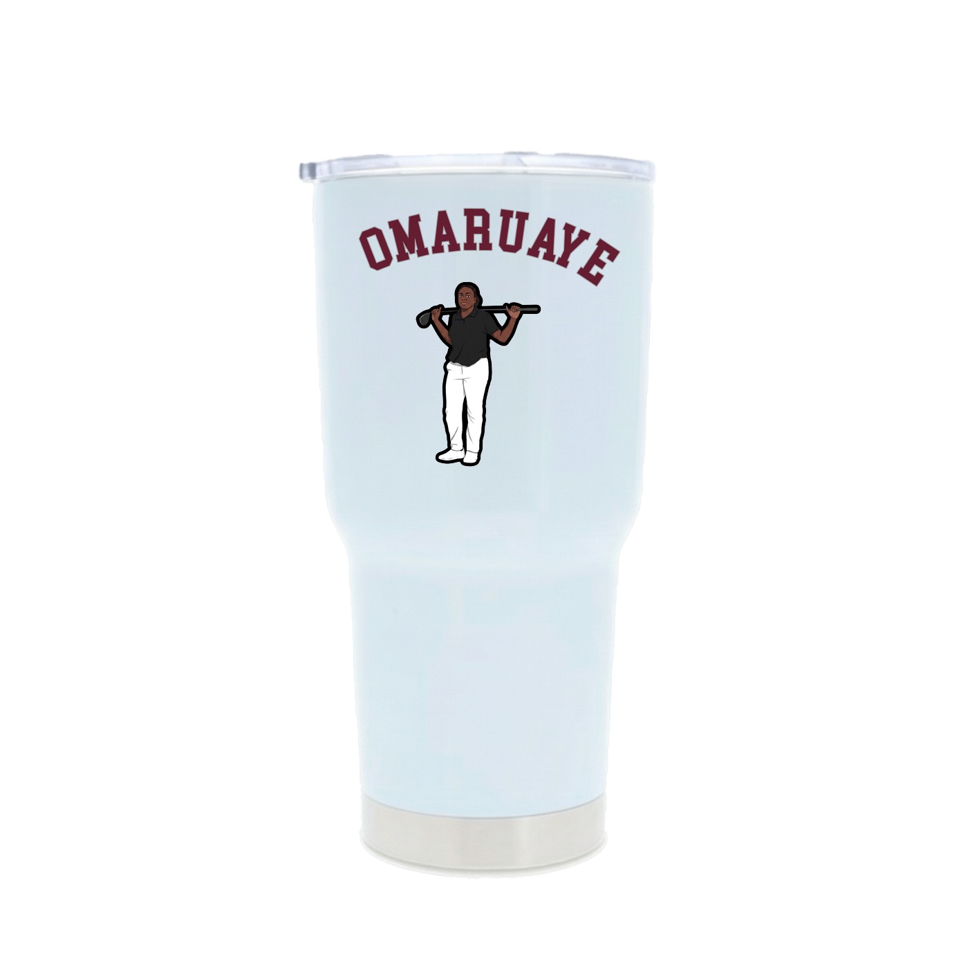 30oz Stainless Steel Tumbler — Shirsey Arch in White