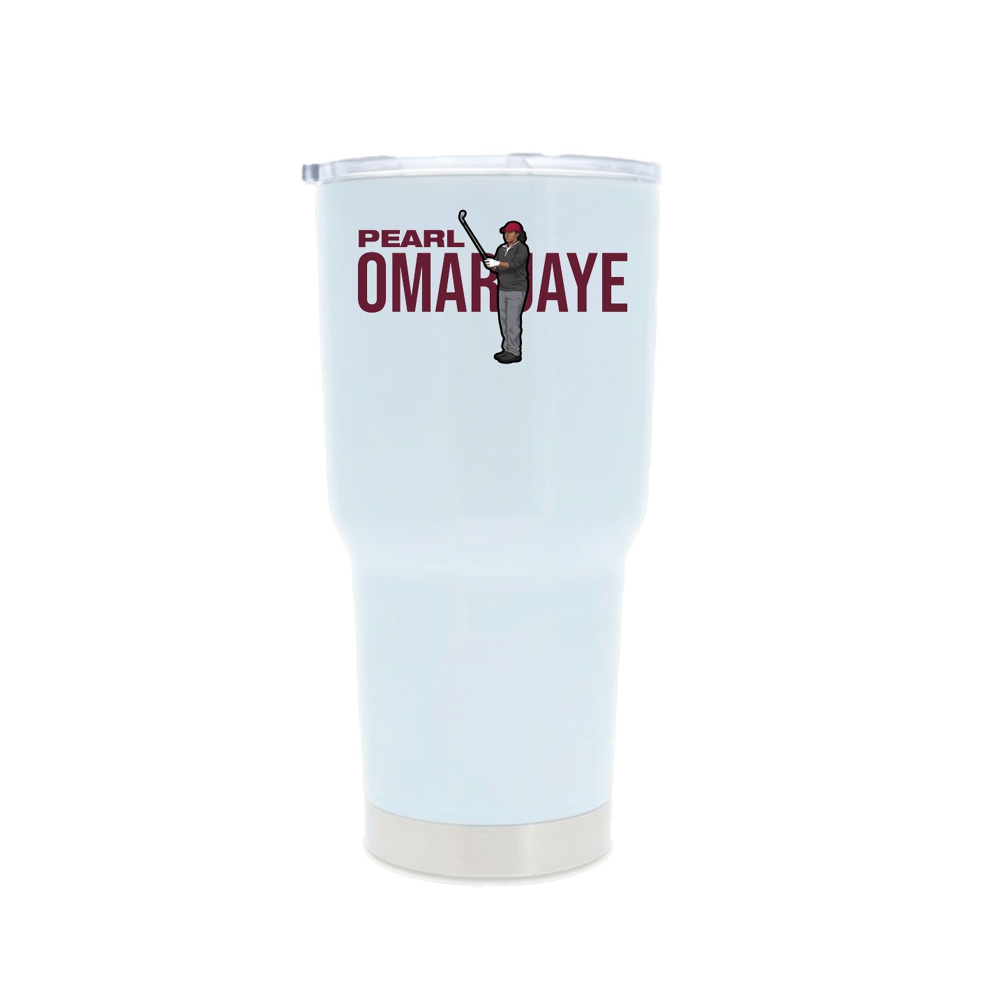 30oz Stainless Steel Tumbler — Player Name in White