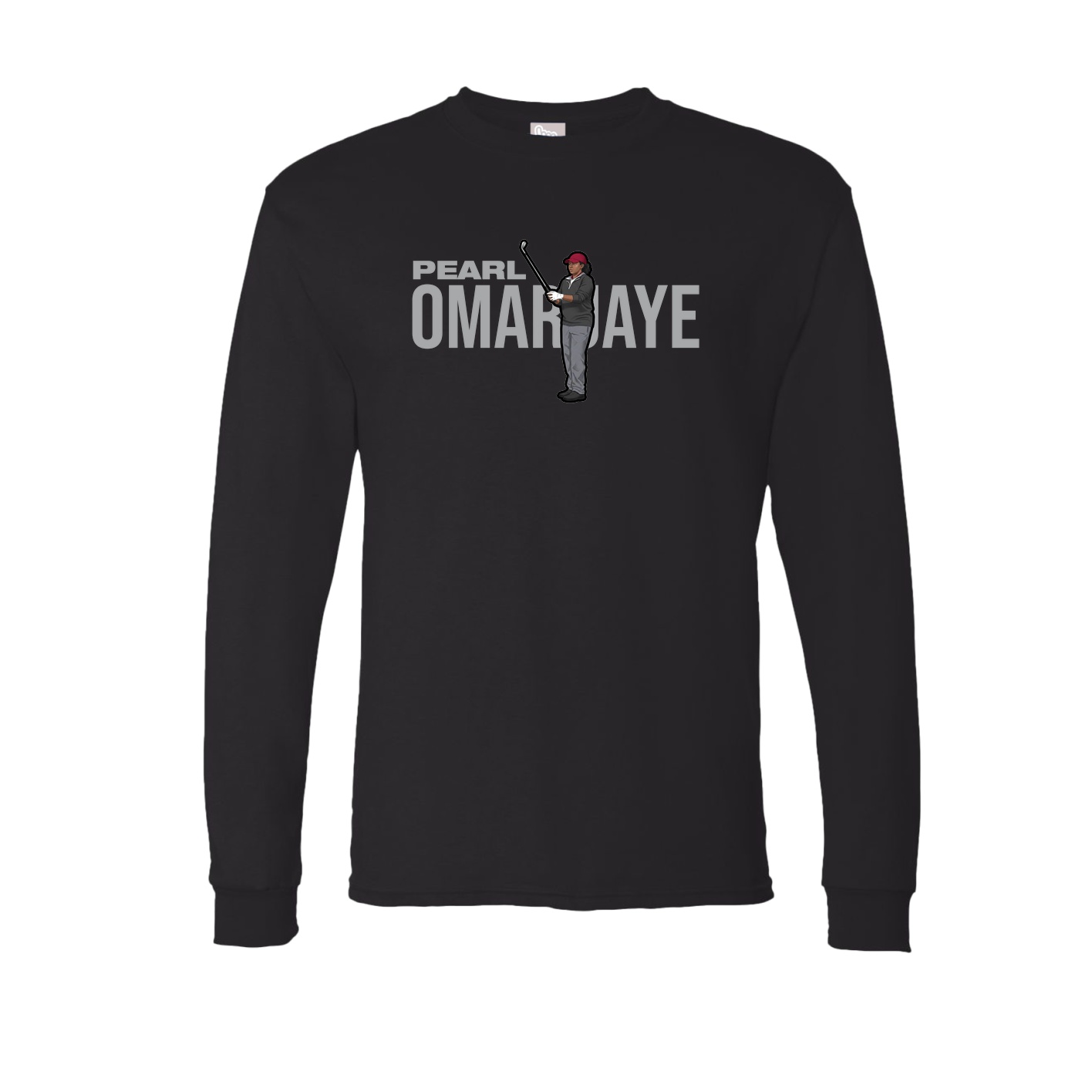 Long Sleeve Tee — Player Name in Black