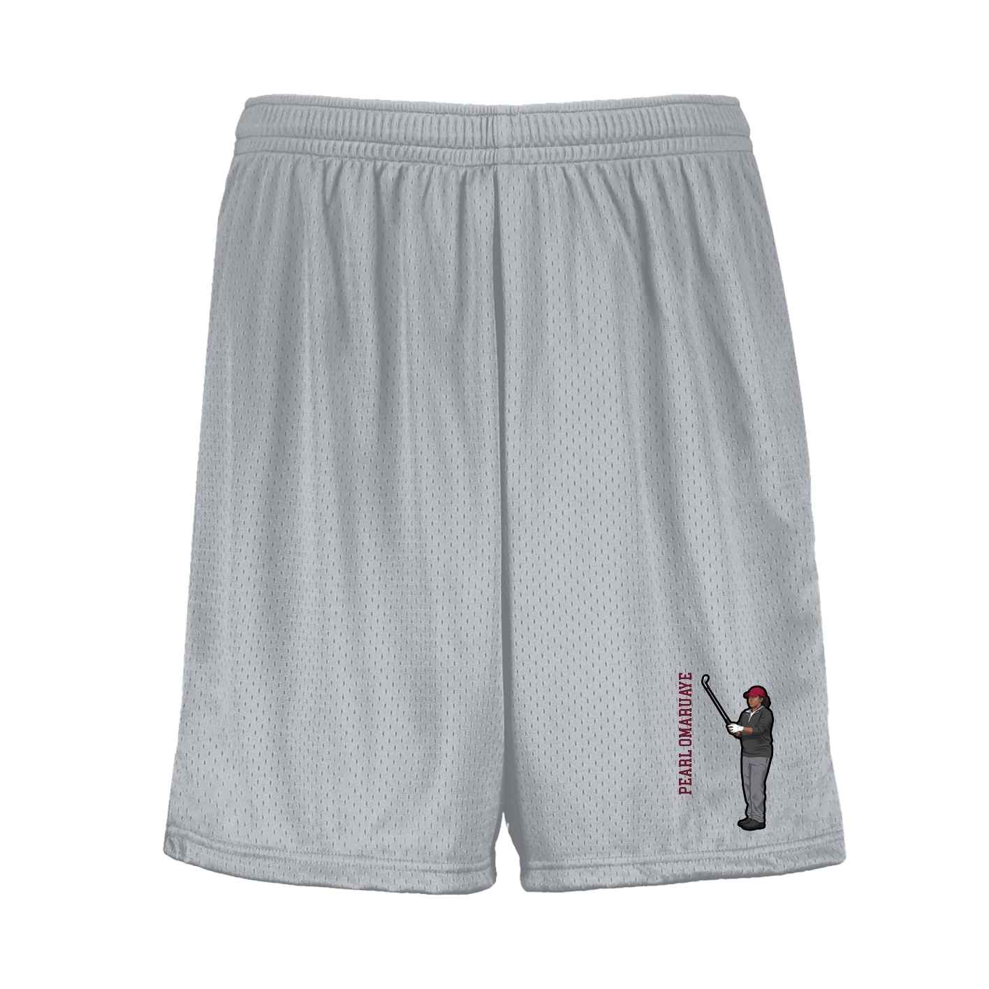 Shorts — Name Vertical in Silver