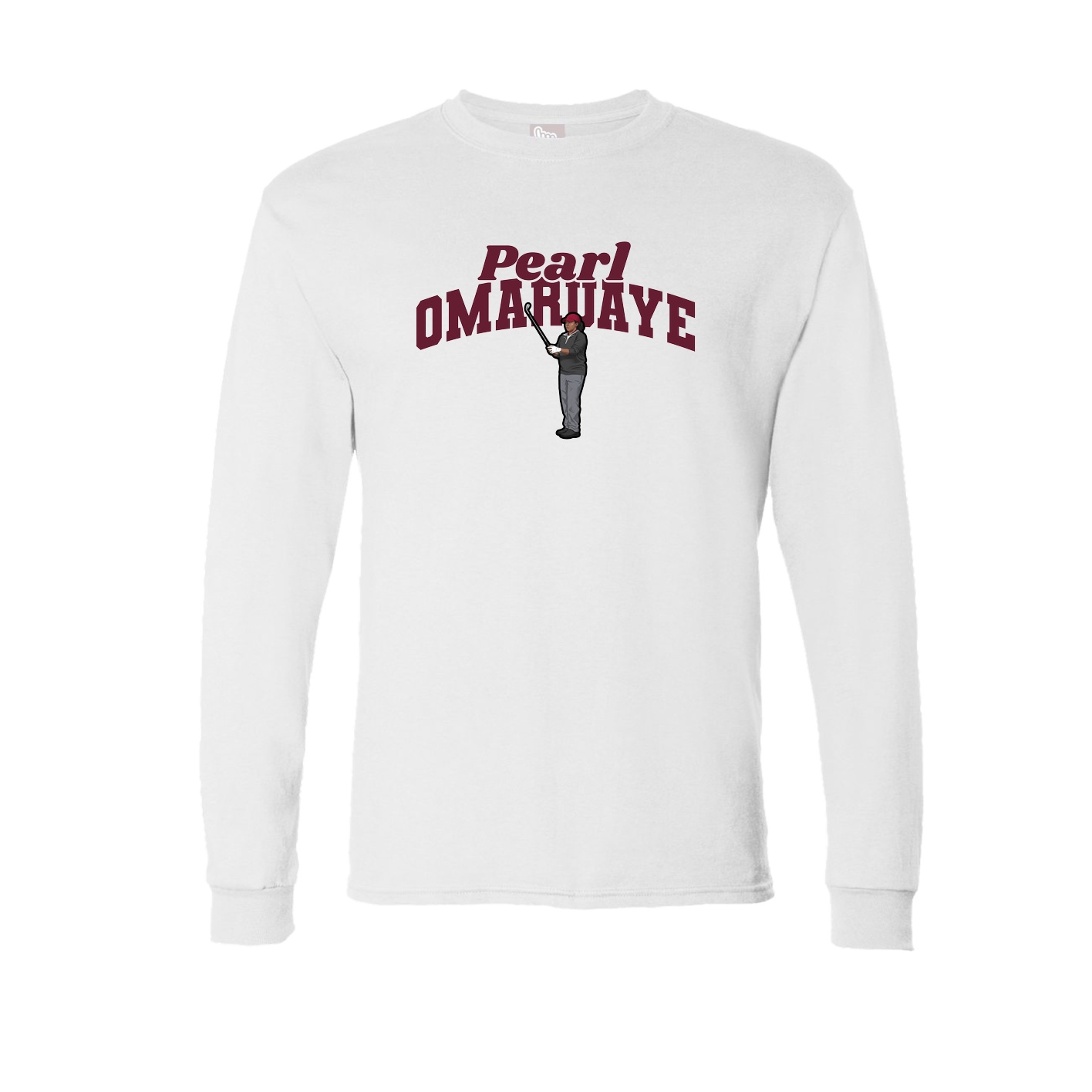 Long Sleeve Tee — Signature Arch in White
