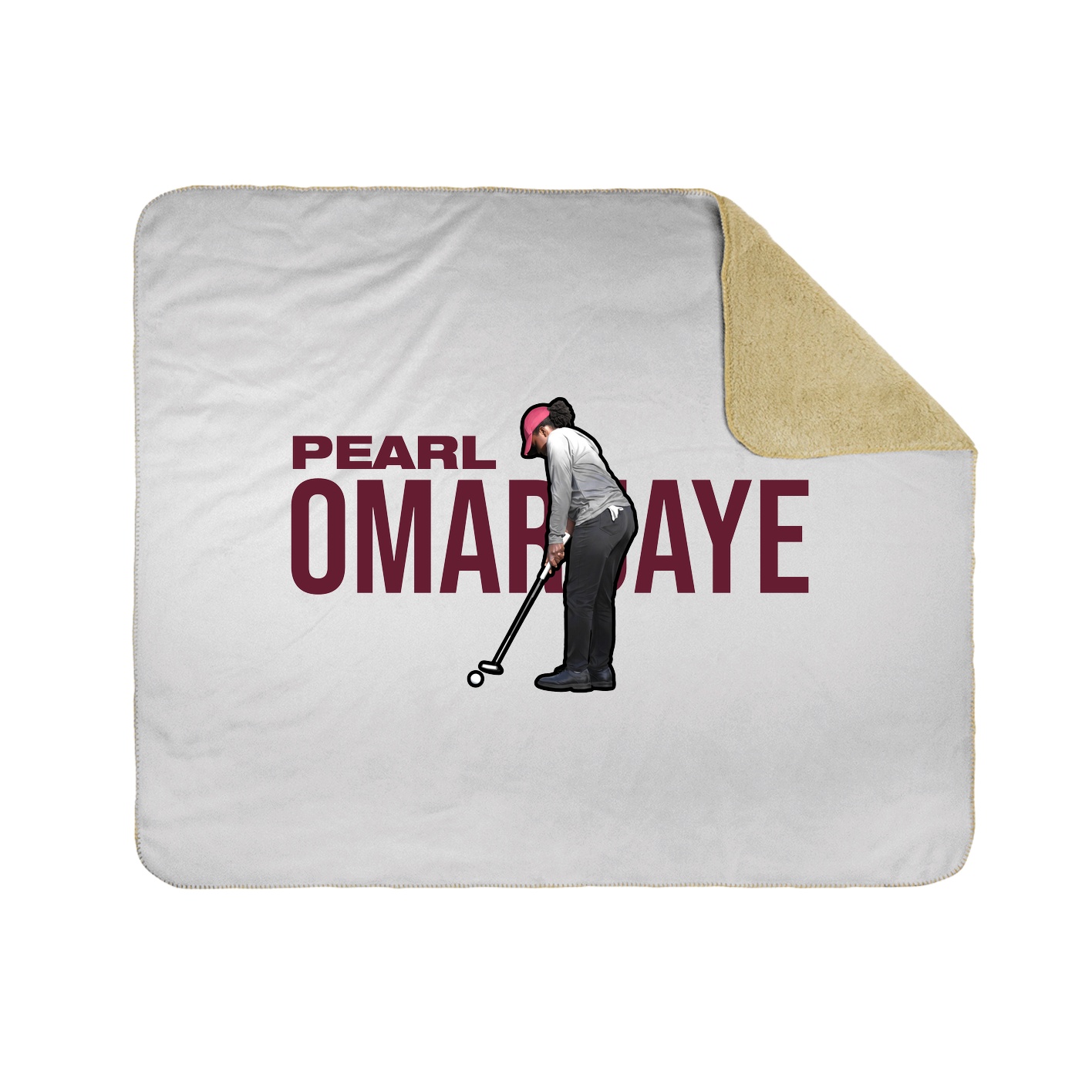 Throw Blanket — Player Name in White