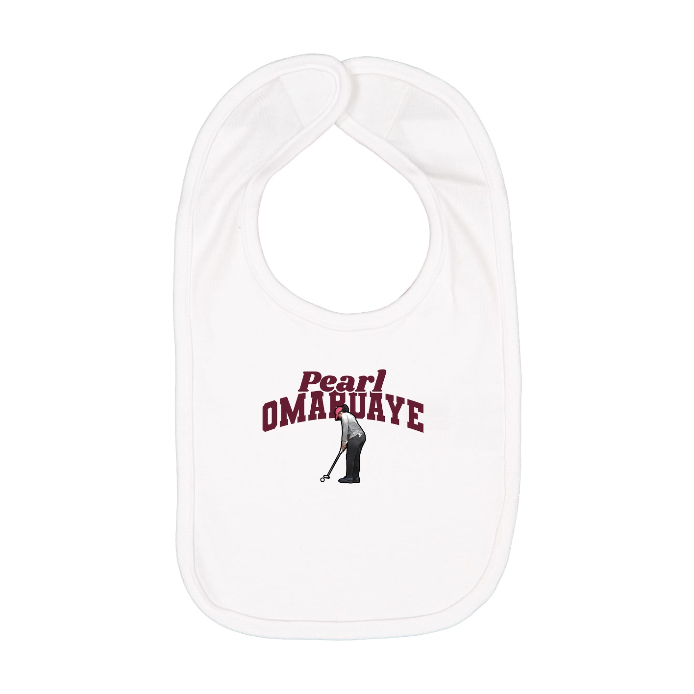 Infant Bib — Signature Arch in White