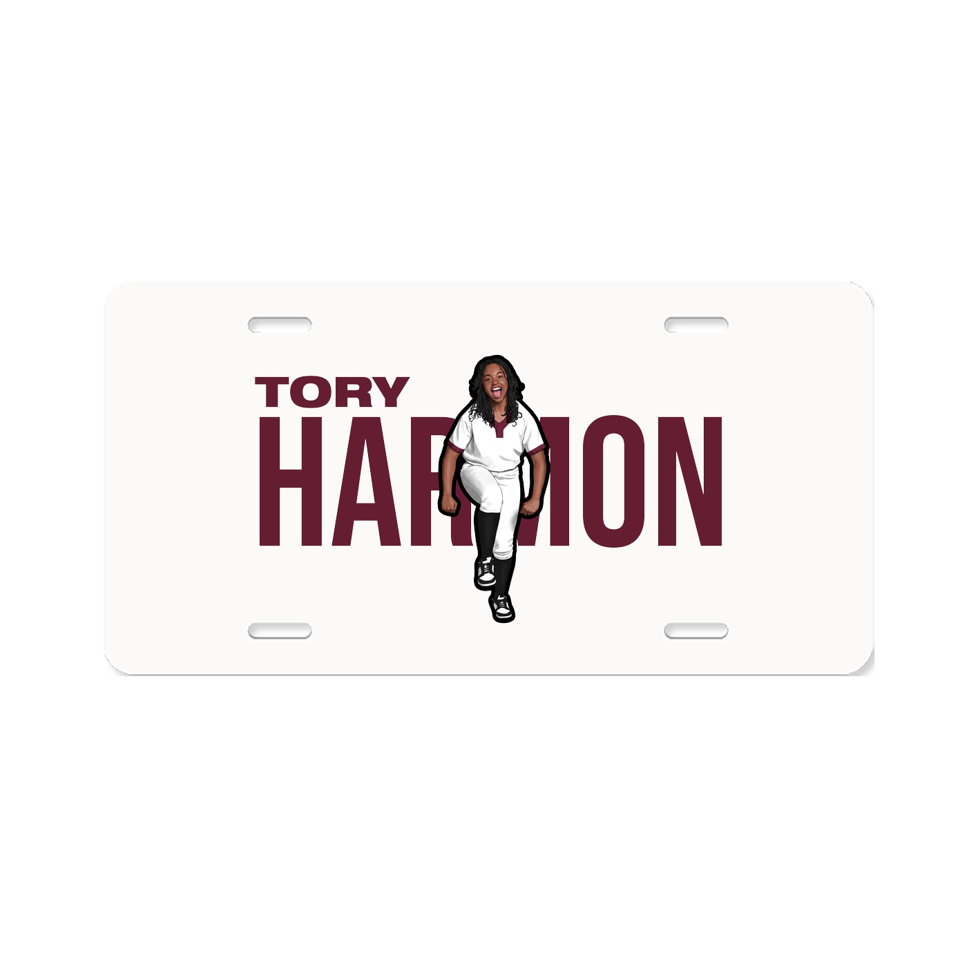 License Plate — Player Name in Classic