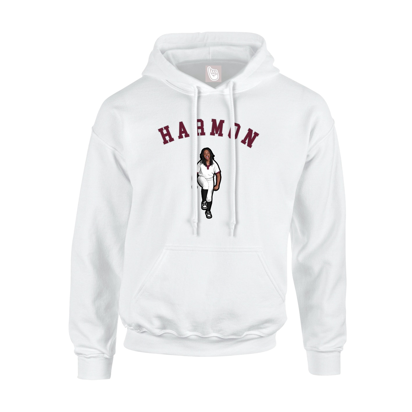 Hoodie — Shirsey Arch in White
