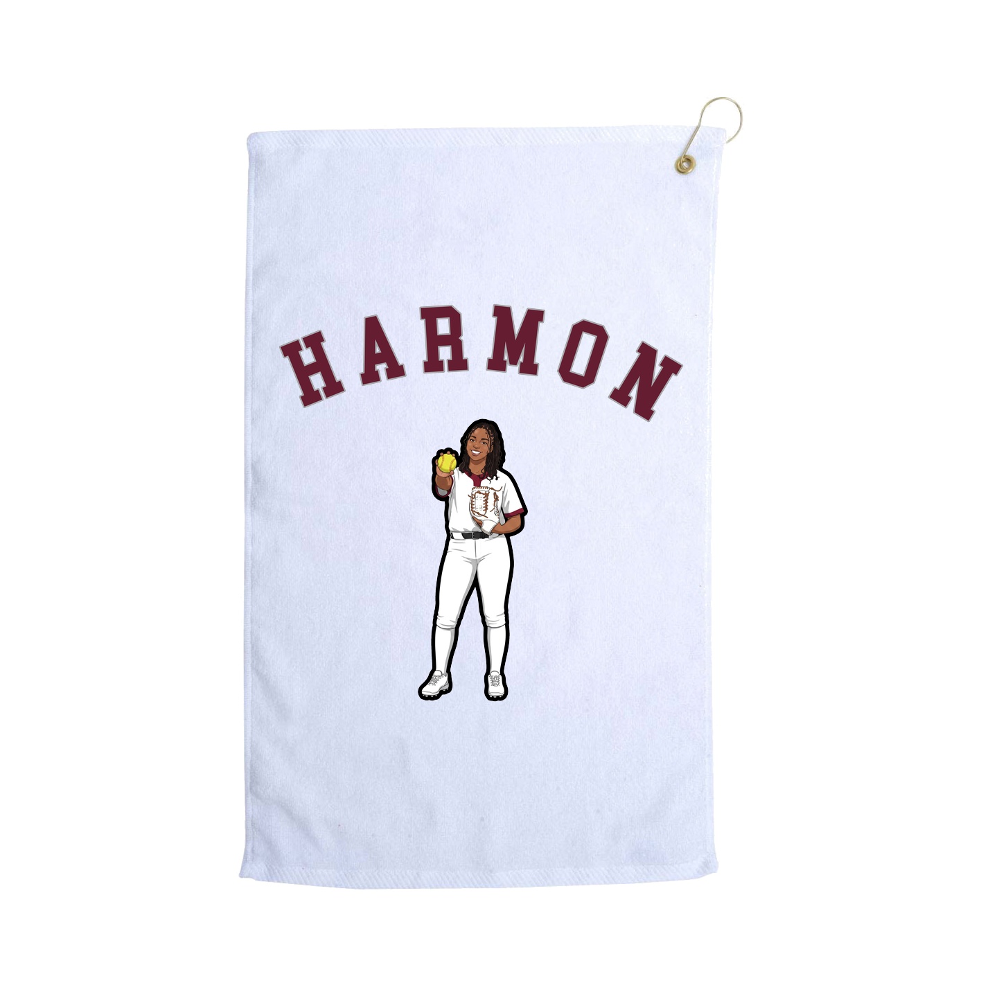 Golf Towel — Shirsey Arch in White