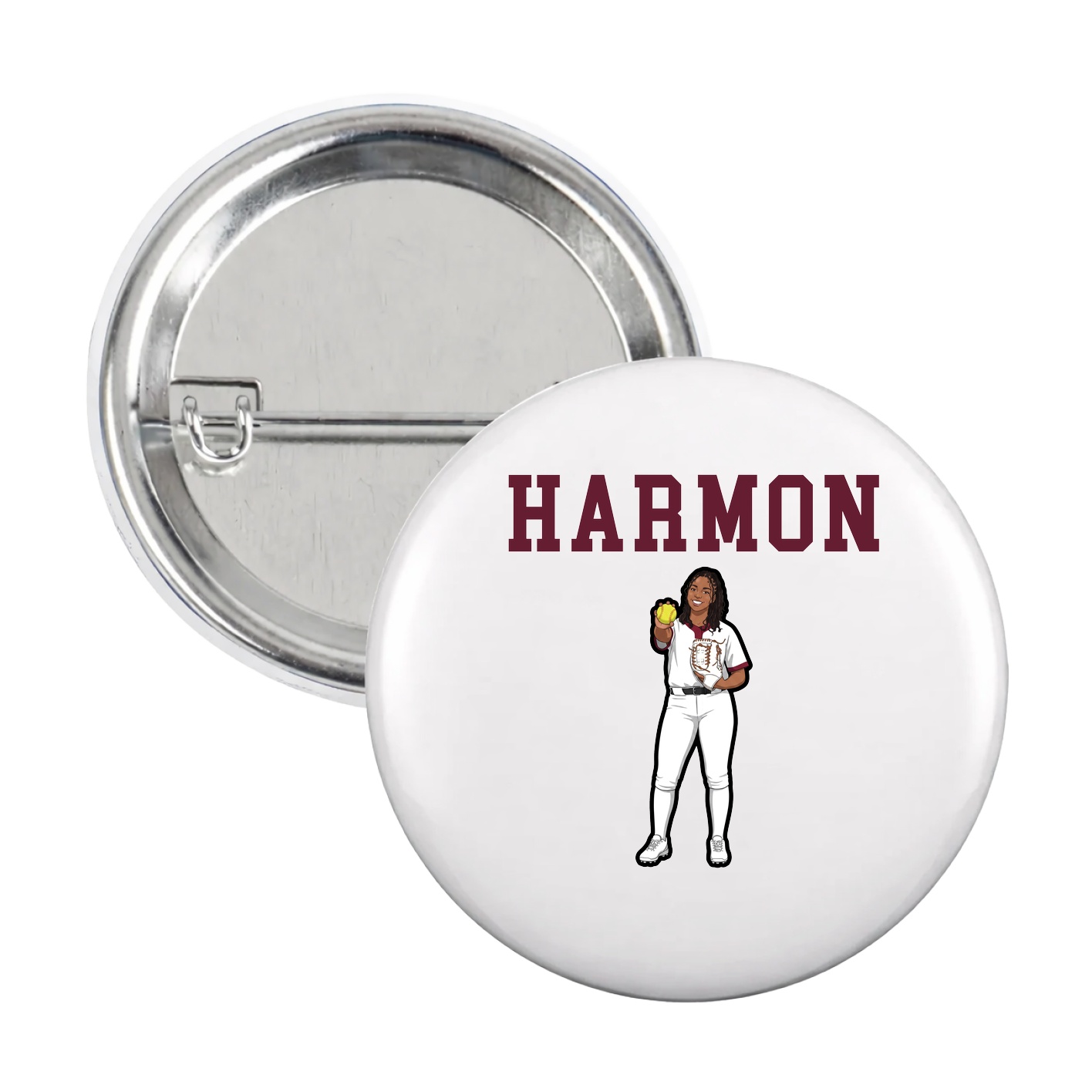 Game Day Button — Shirsey in White