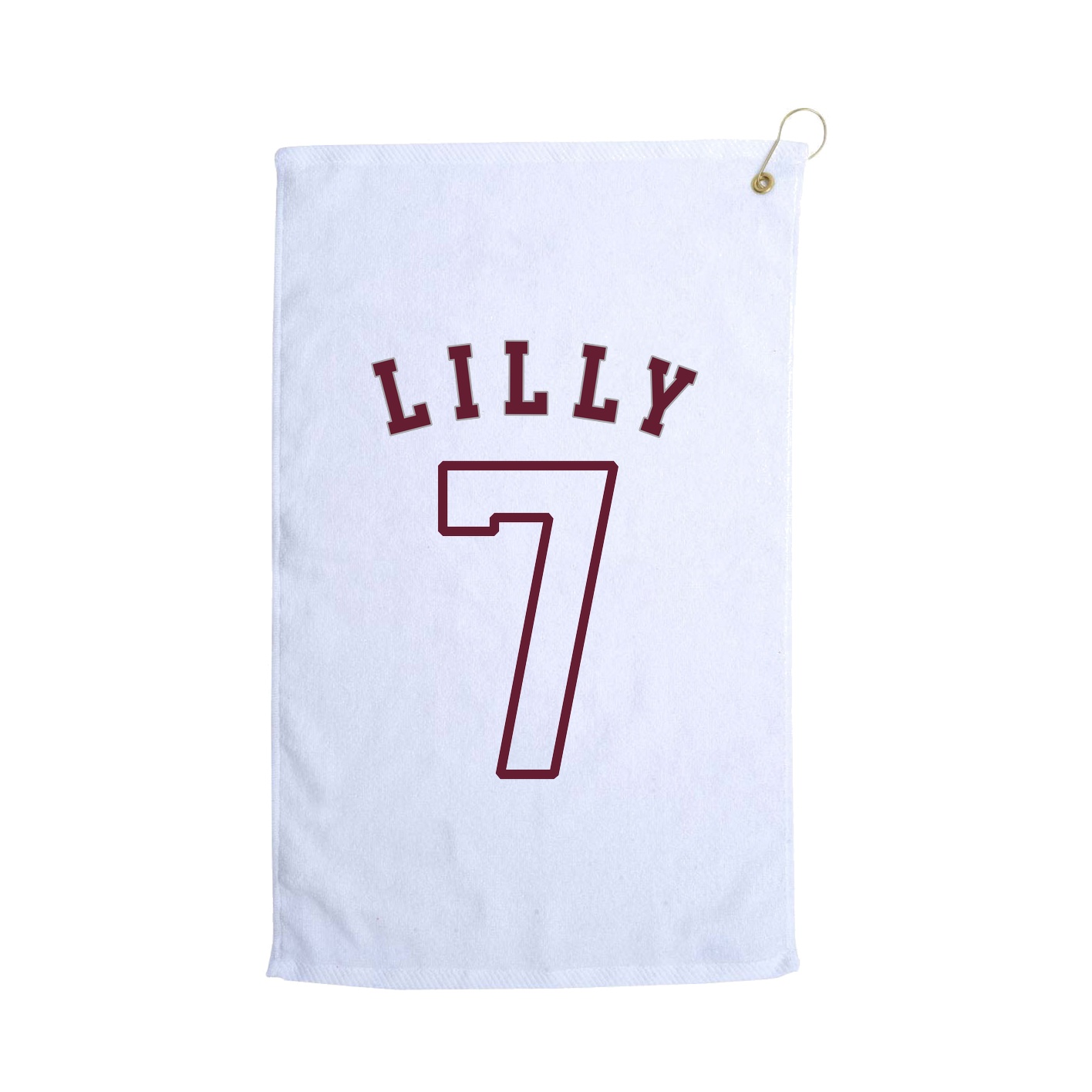 Golf Towel — Shirsey Arch in White
