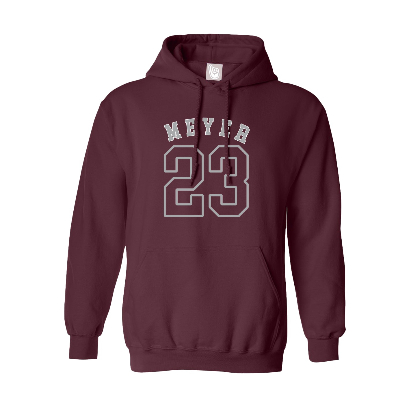 Youth Hoodie — Shirsey Arch in Maroon