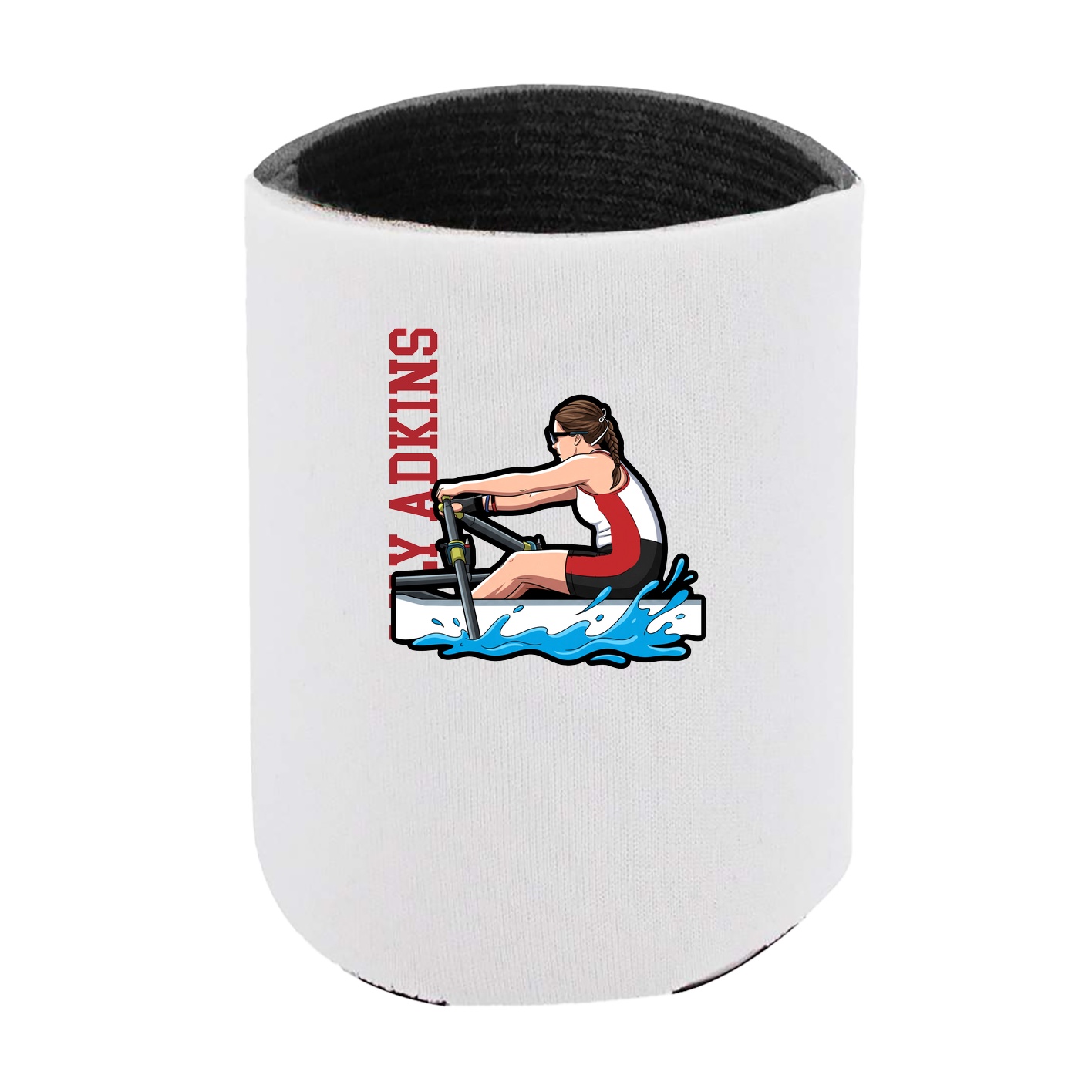Can Holder — Name Vertical in White