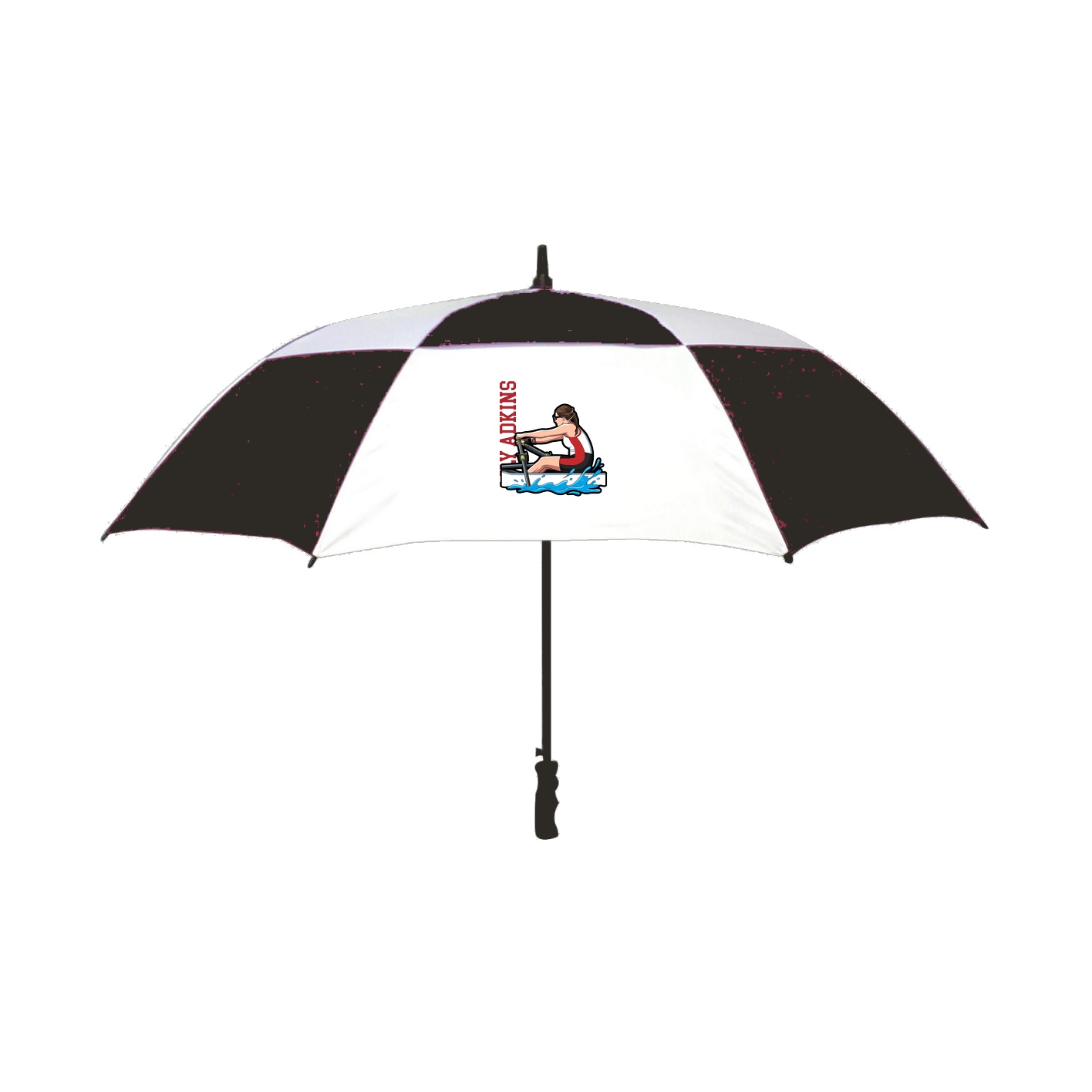Golf Umbrella — Name Vertical in Black