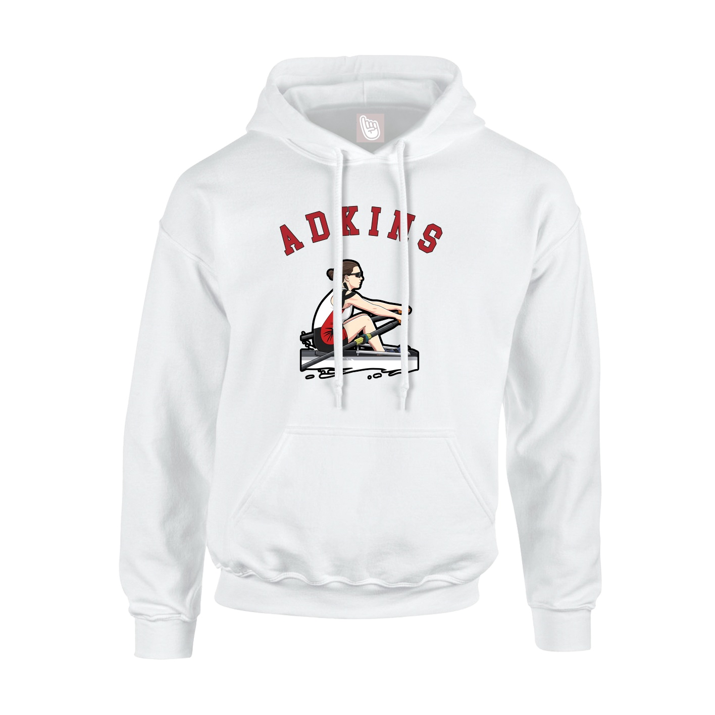 Youth Hoodie — Shirsey Arch in White