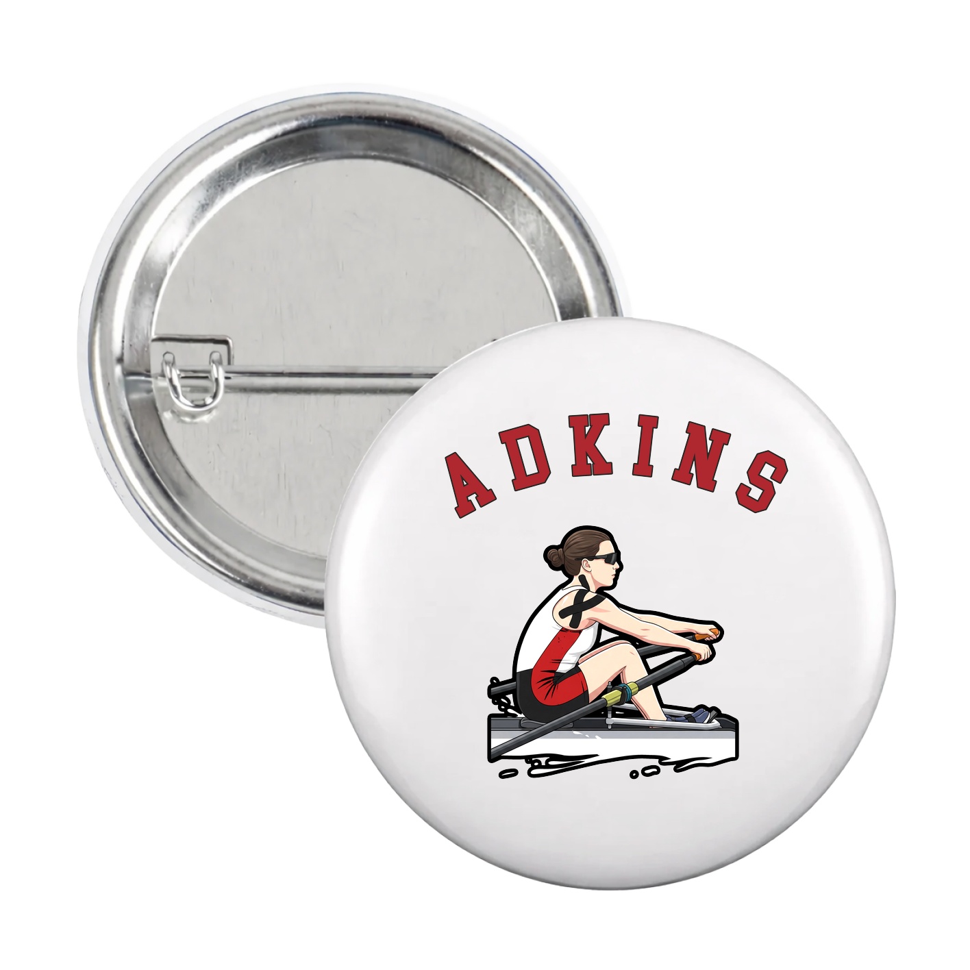 Game Day Button — Shirsey Arch in White