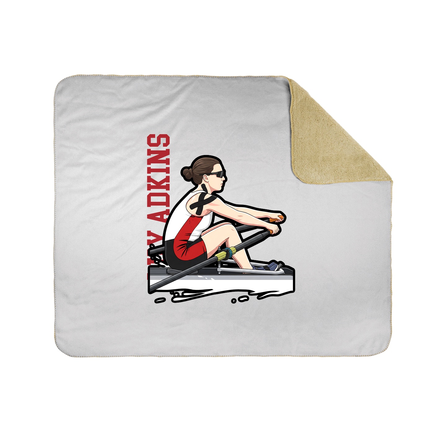 50x60 Sherpa Lined Throw Blanket