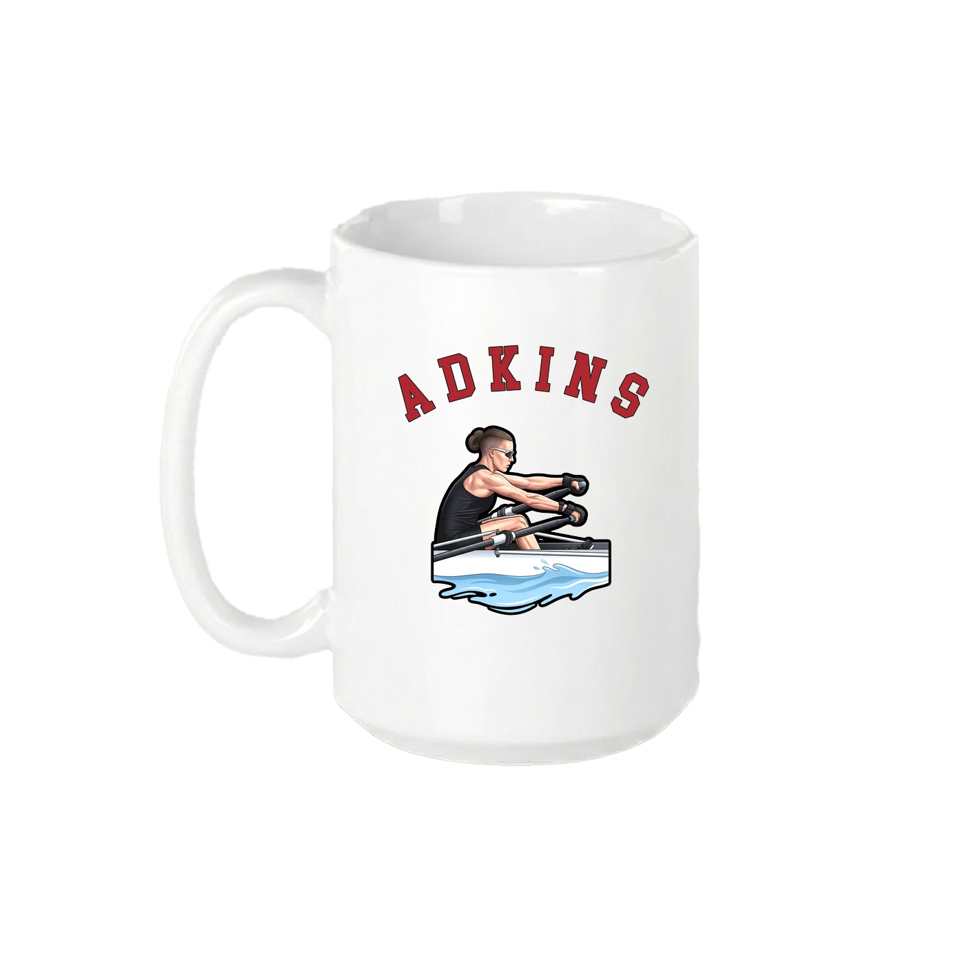 15oz Coffee Mug — Shirsey Arch in White