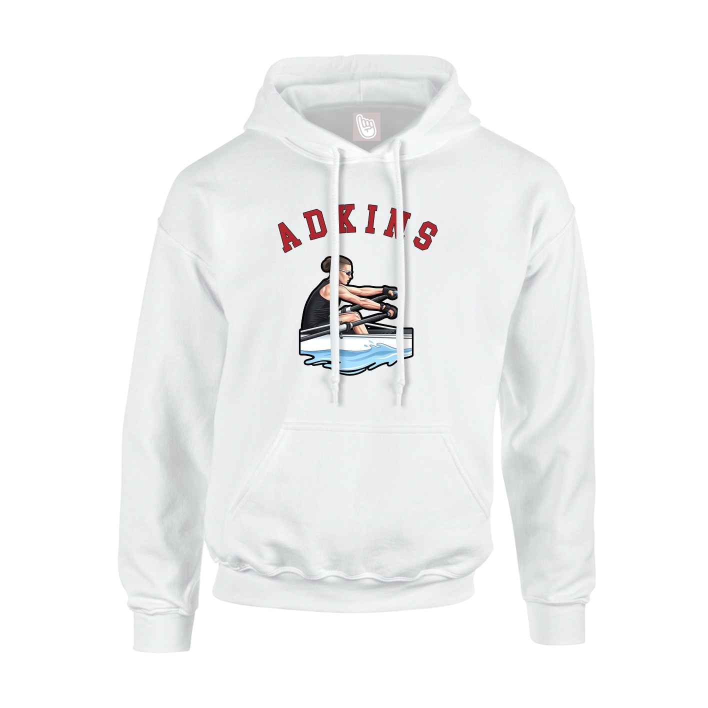 Youth Hoodie — Shirsey Arch in White