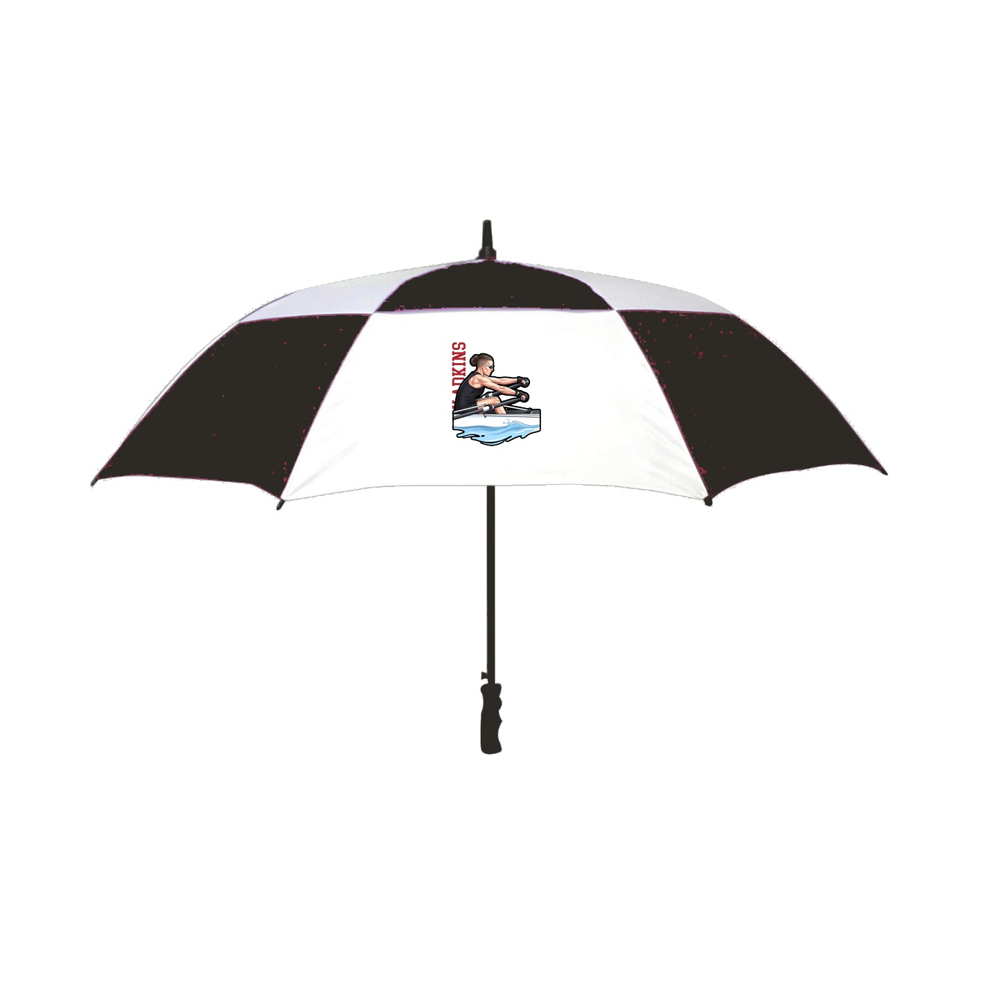 Golf Umbrella — Name Vertical in Black
