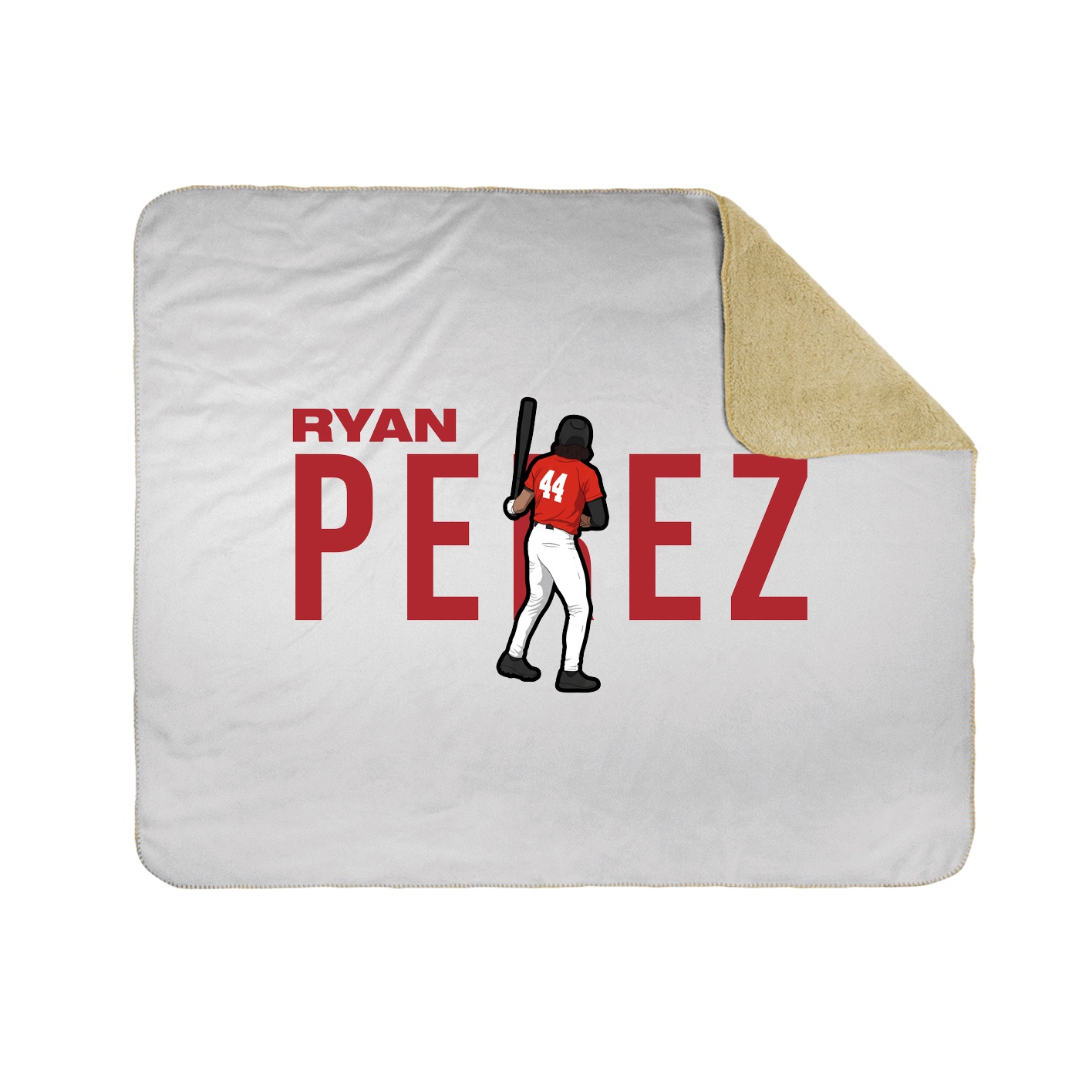Throw Blanket — Player Name in White