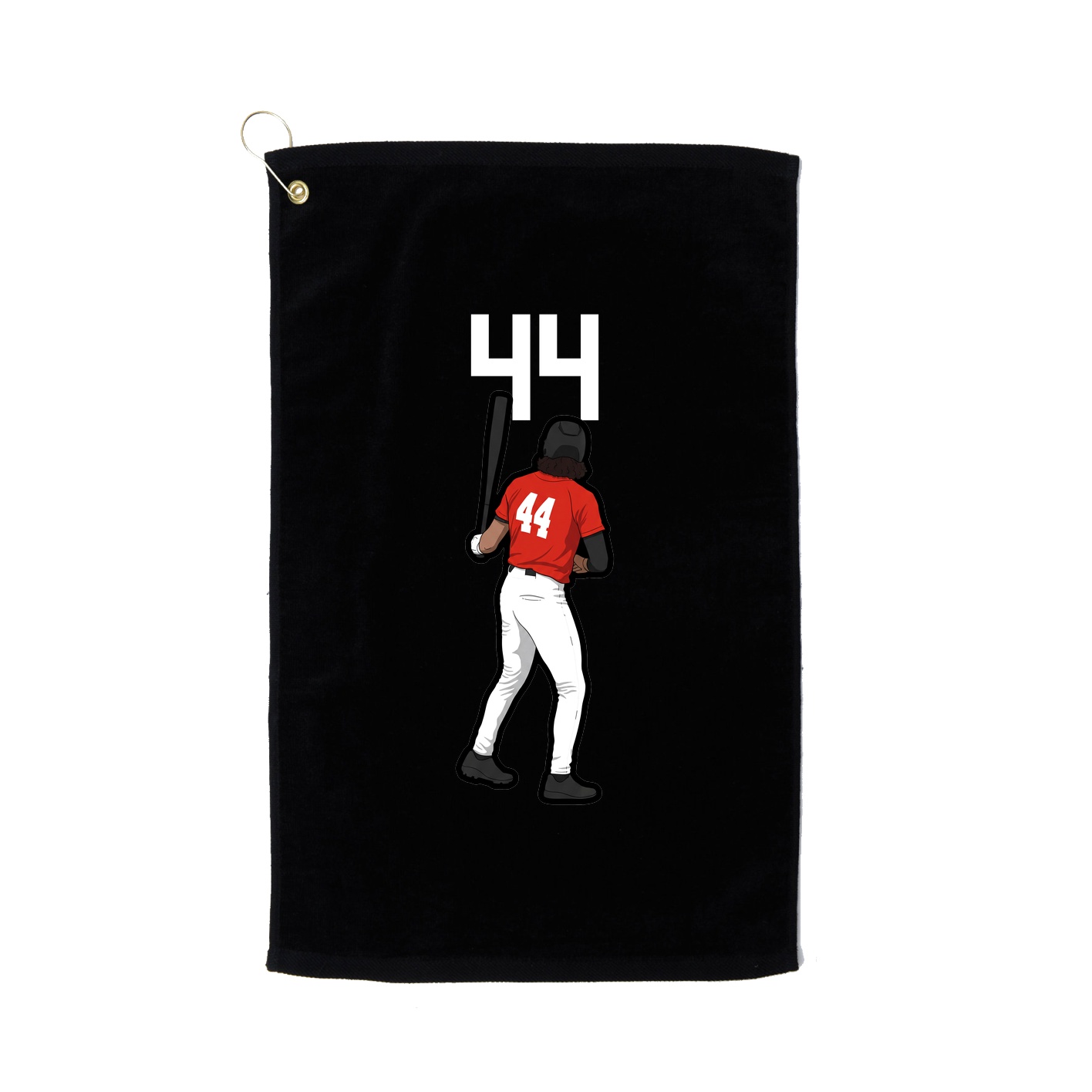 Golf Towel — Number Top in Black