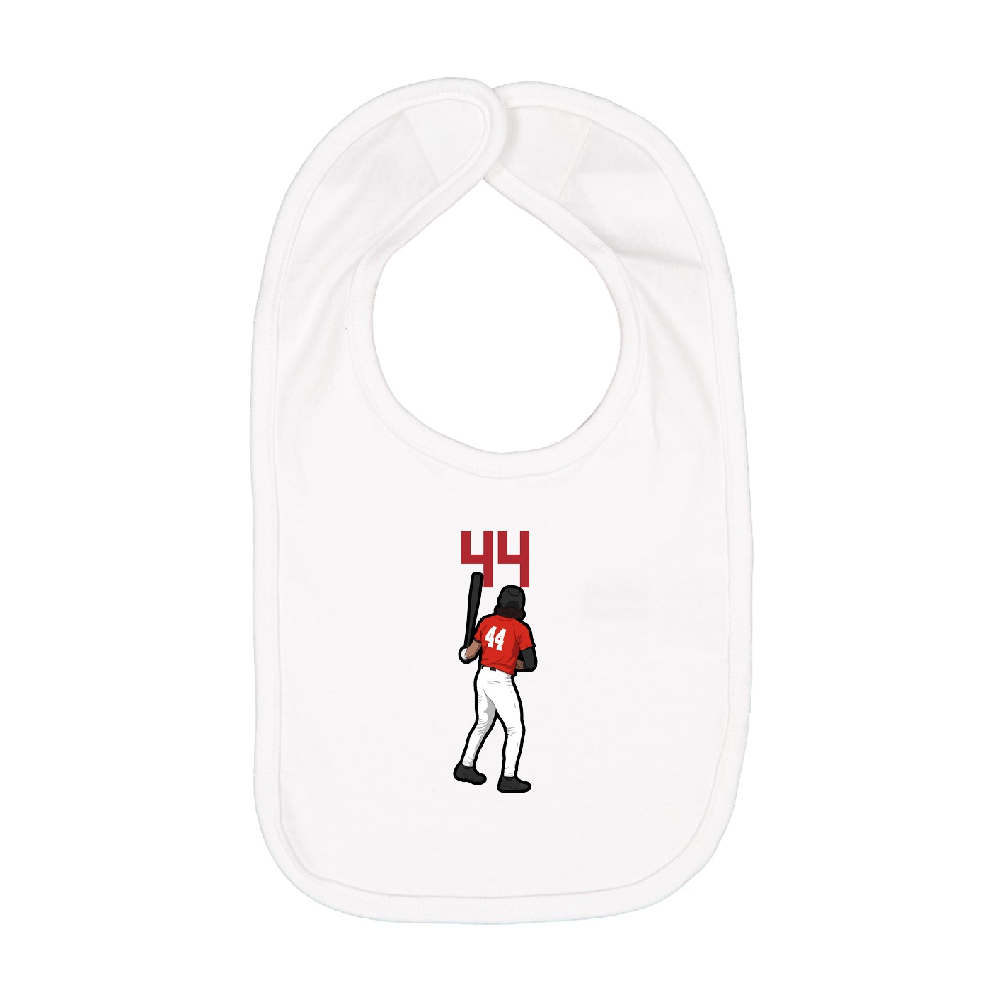 Infant Bib — Number Top in White