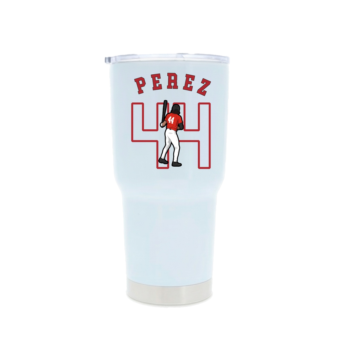 30oz Stainless Steel Tumbler — Shirsey Arch in White