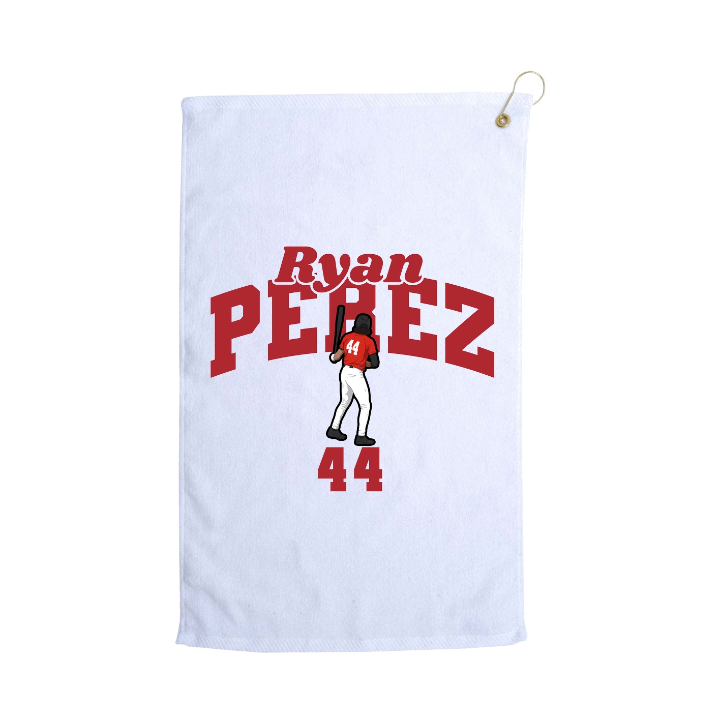 Golf Towel — Signature Arch in White