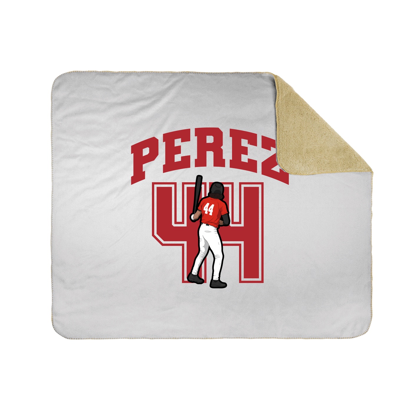 Throw Blanket — Number in White