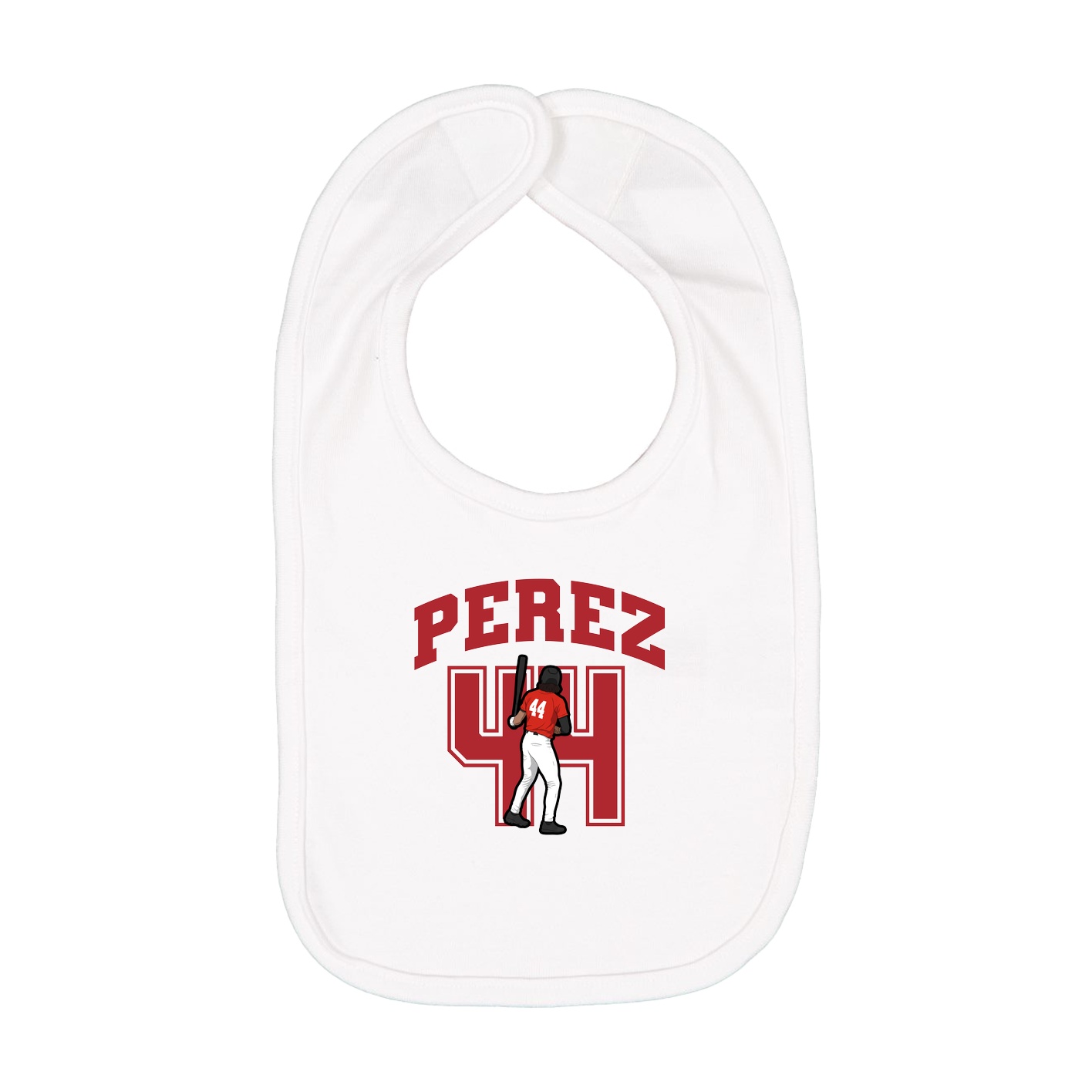 Infant Bib — Number in White