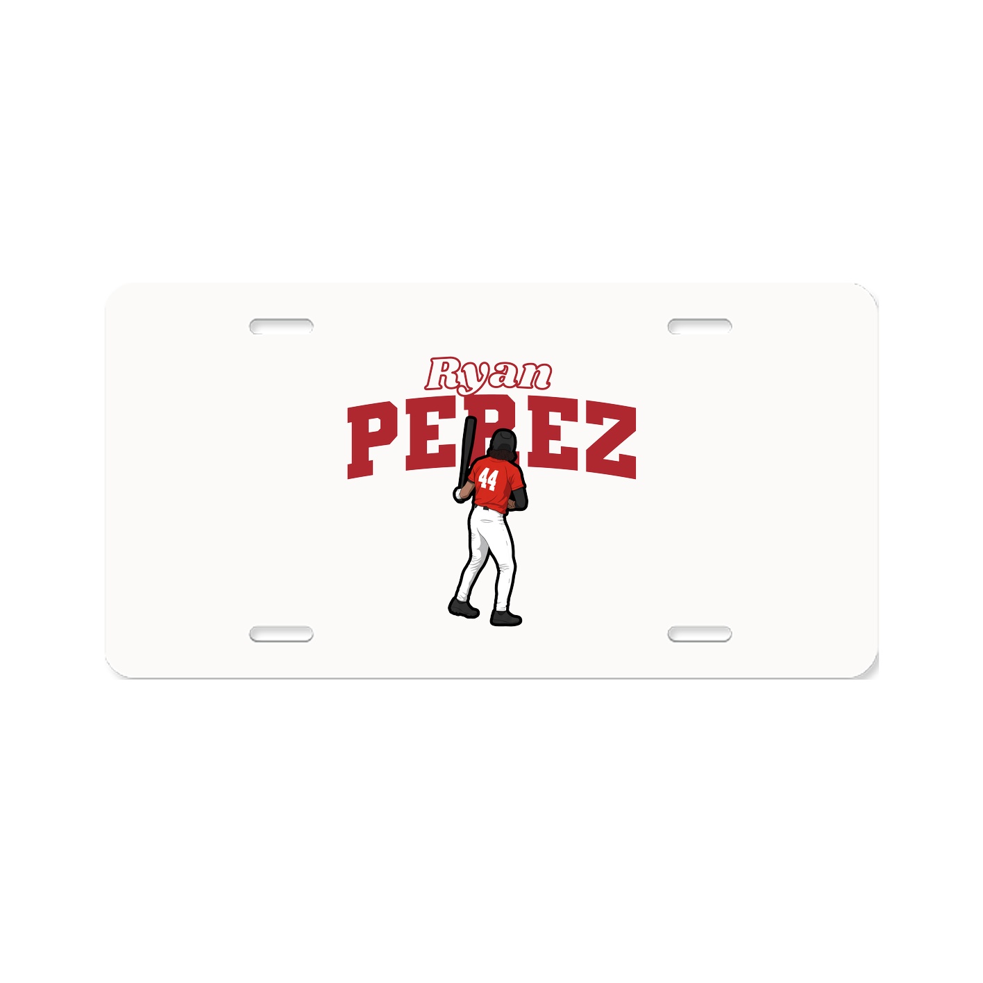 License Plate — Name Arch in Classic