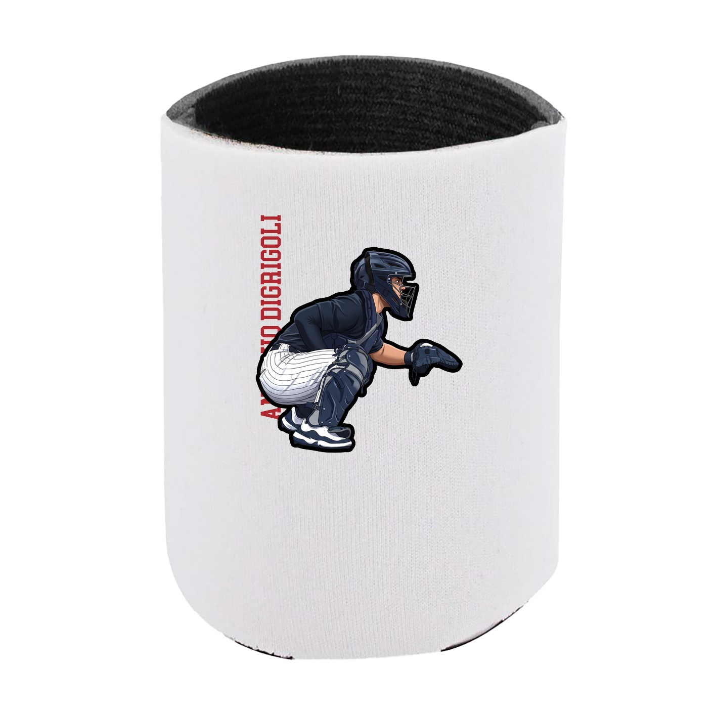 Can Holder — Name Vertical in White