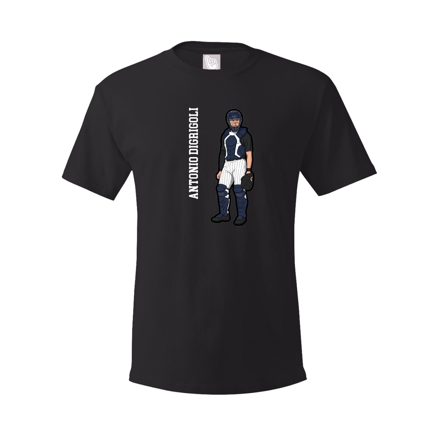 Tee — Name Vertical in Black