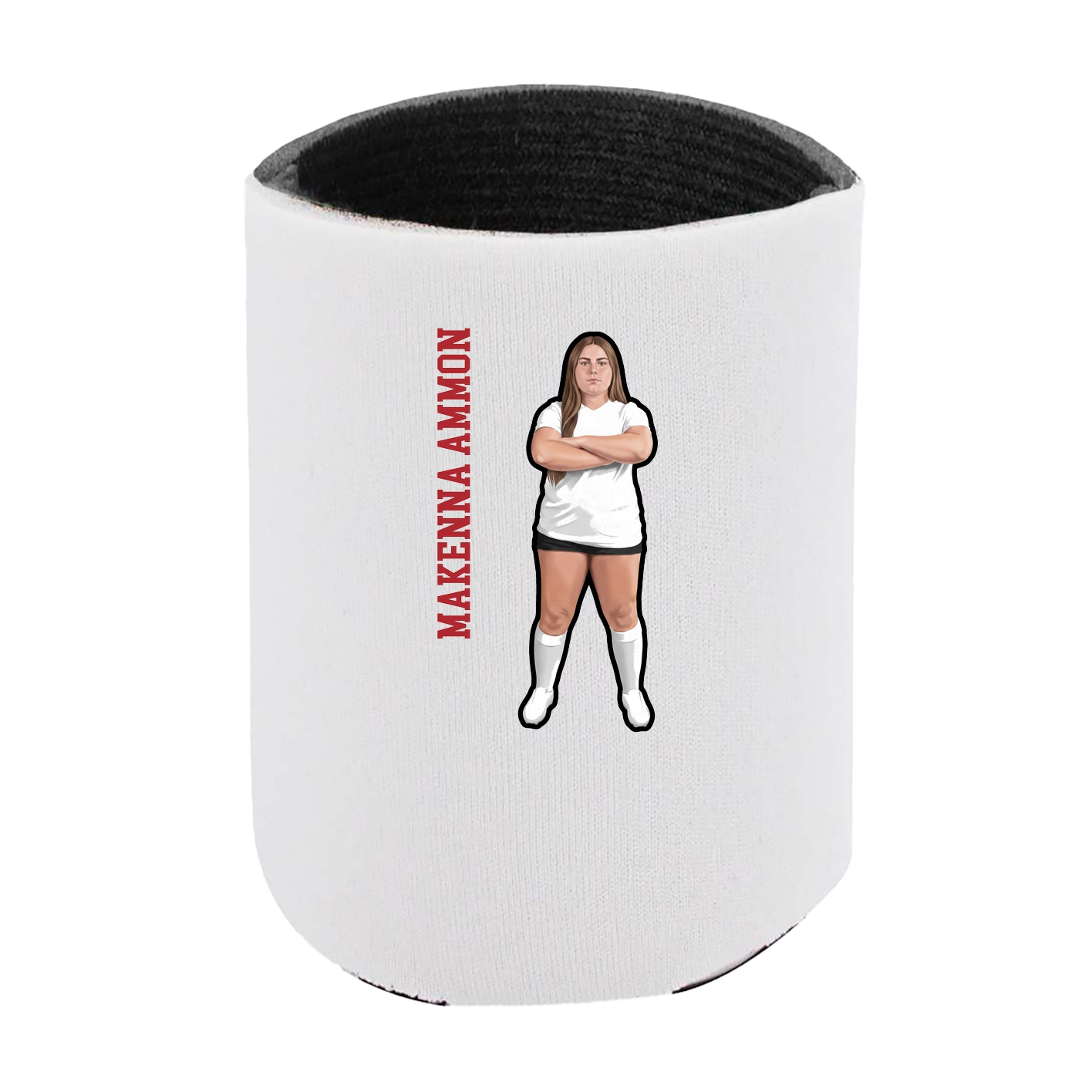 Can Holder — Name Vertical in White
