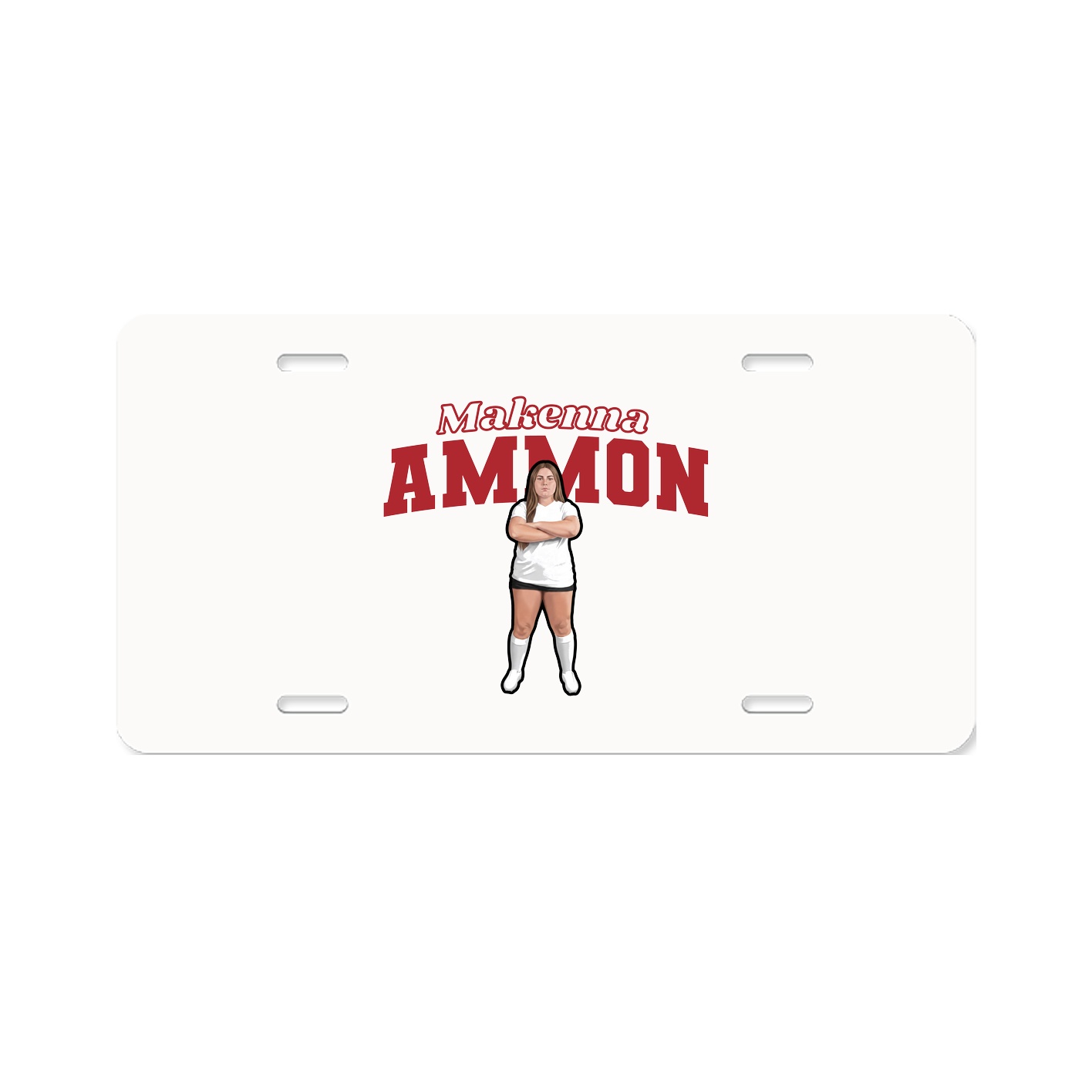 License Plate — Name Arch in Classic