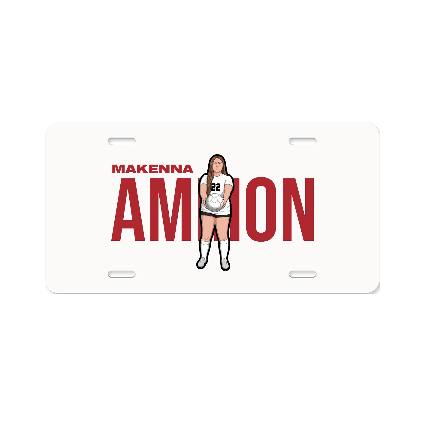 License Plate — Player Name in Classic