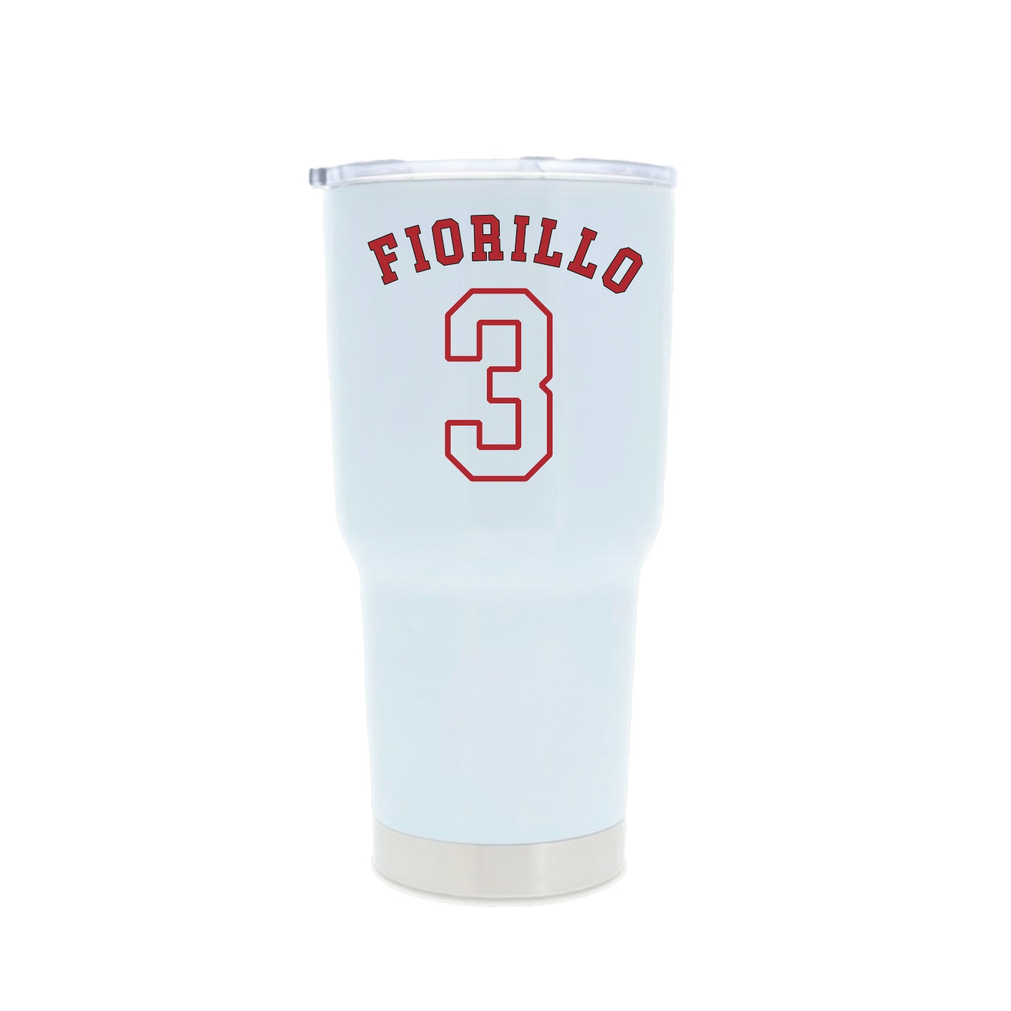 30oz Stainless Steel Tumbler — Shirsey Arch in White