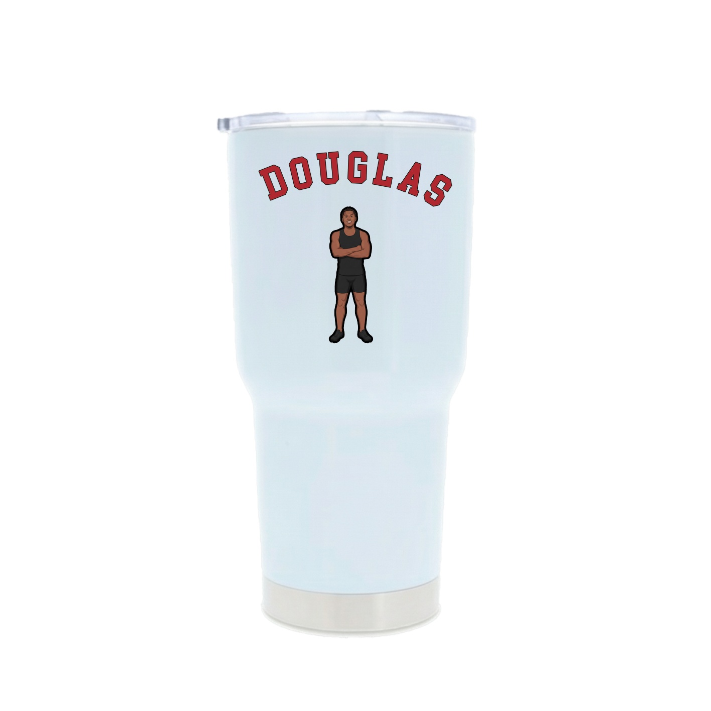 30oz Stainless Steel Tumbler — Shirsey Arch in White