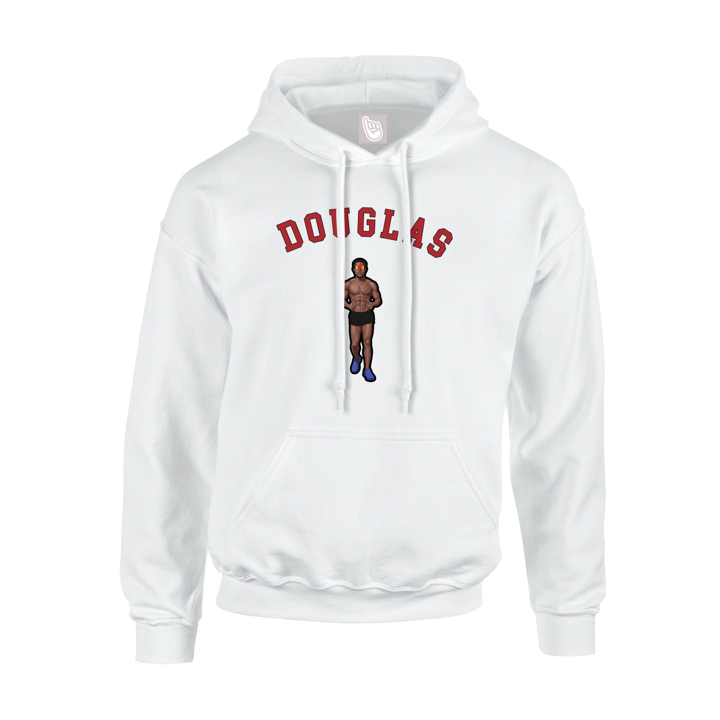 Youth Hoodie — Shirsey Arch in White