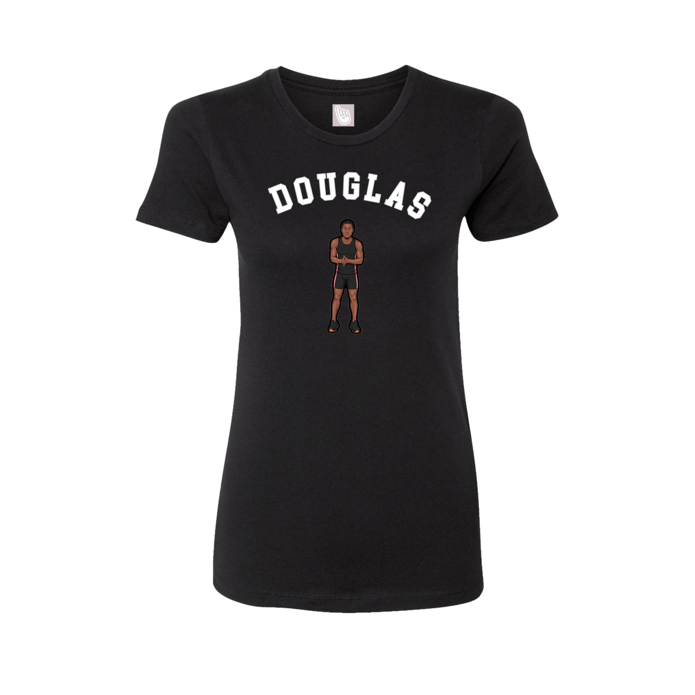 Fitted Women's Tee — Shirsey Arch in Black