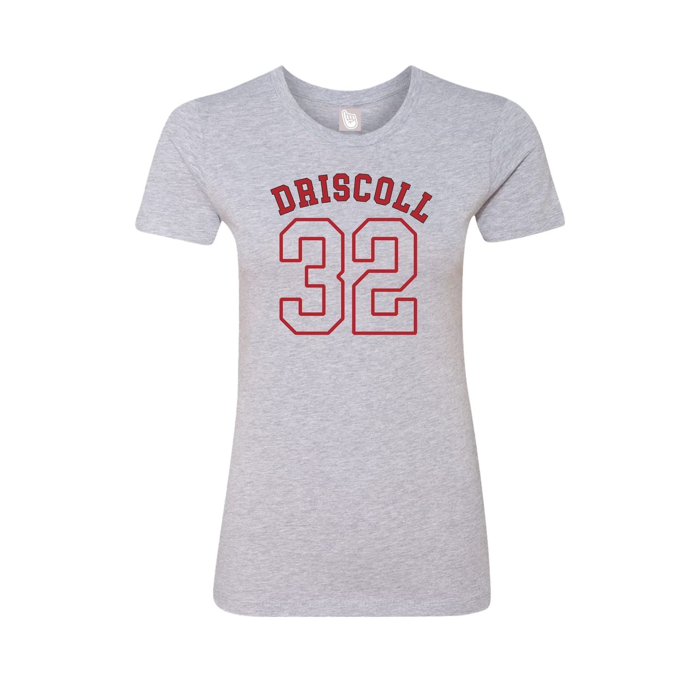 Fitted Women's Tee — Shirsey Arch in Grey
