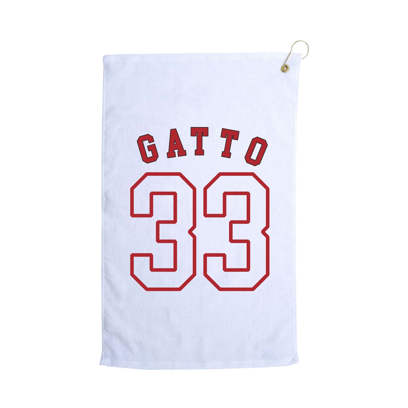 Golf Towel — Shirsey Arch in White